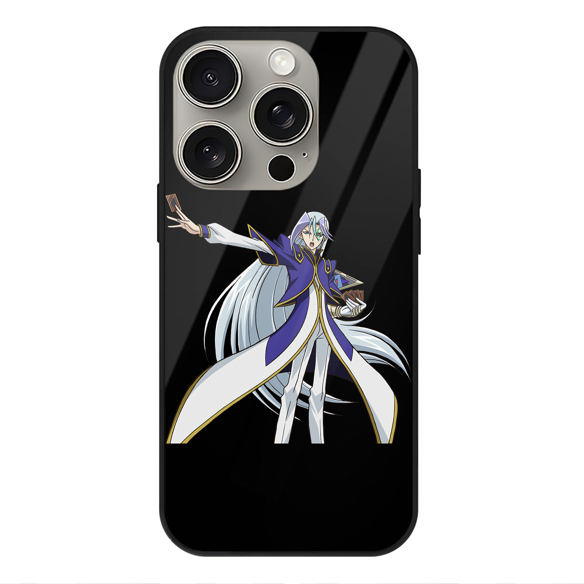 遊☆戯☆王 Yu-Gi-Oh! 【iPhone15Pro対応】スマホケース 耐衝撃＆黄変防止 背面ガラス