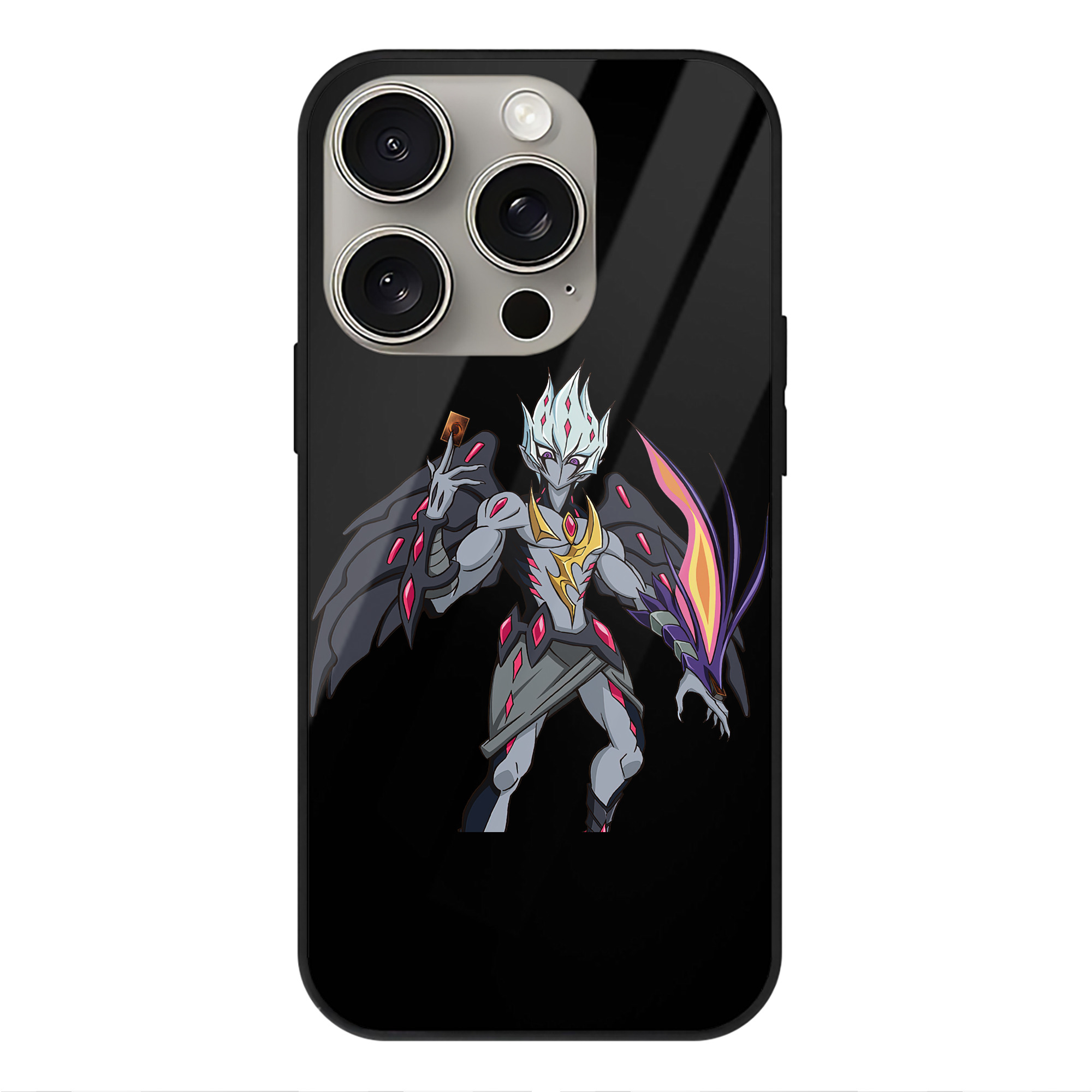 （画像用） 遊☆戯☆王 Yu-Gi-Oh! 【iPhone15Pro対応】スマホケース 耐衝撃＆黄変防止 背面ガラス