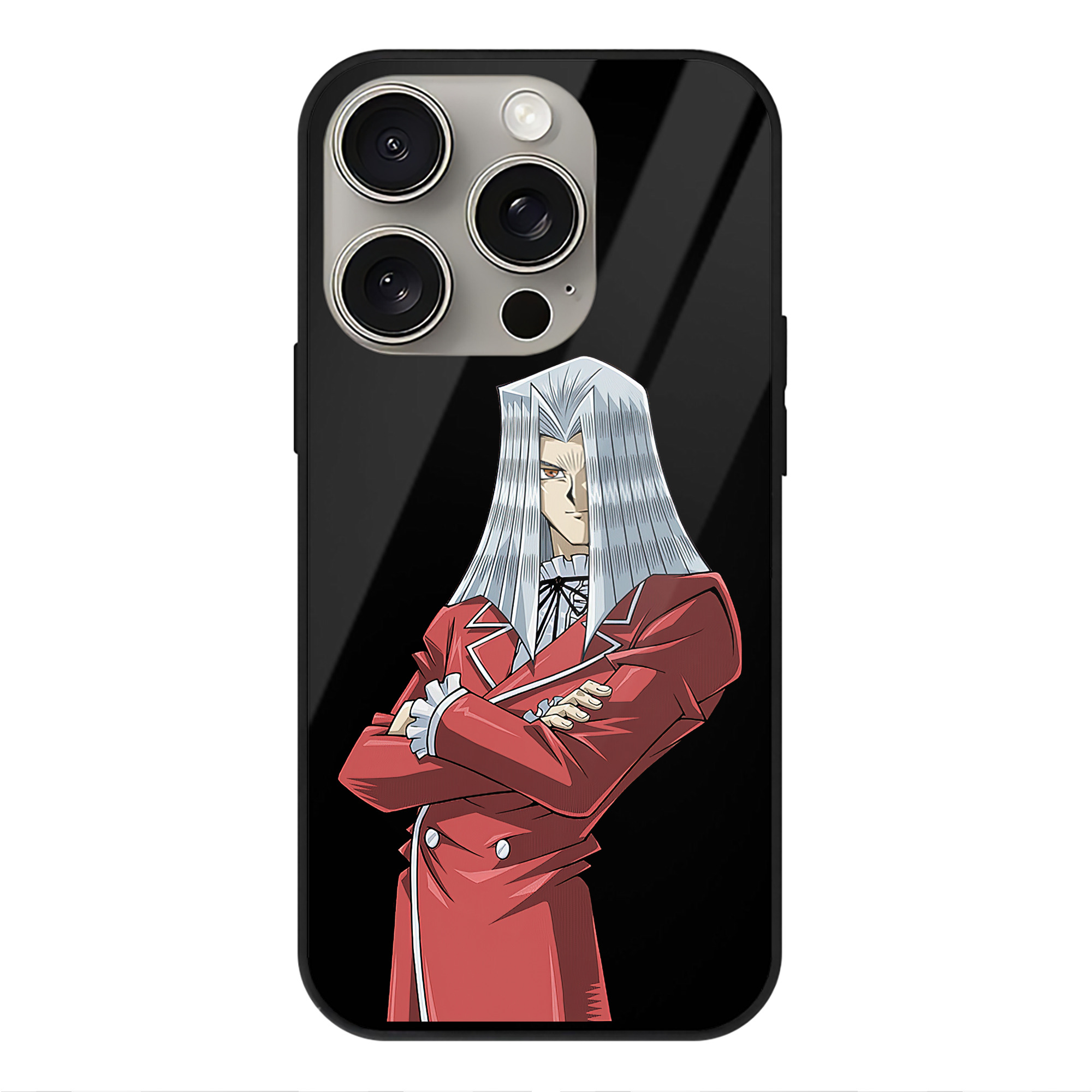 遊☆戯☆王 Yu-Gi-Oh! 【iPhone15Pro対応】スマホケース 耐衝撃＆黄変防止 背面ガラス