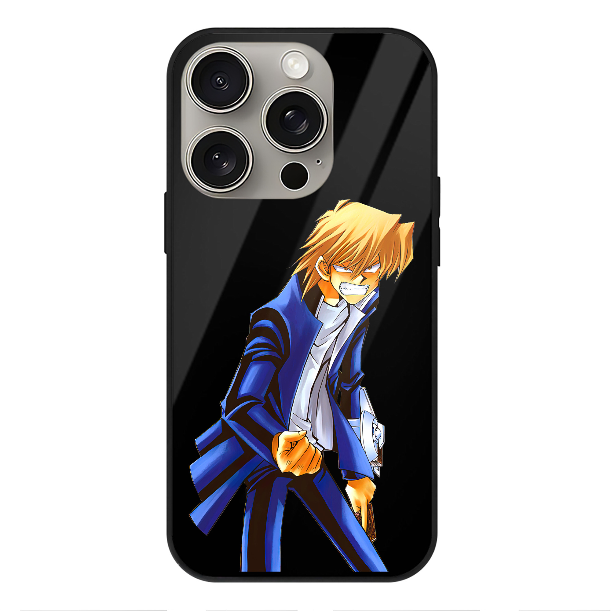 （画像用） 遊☆戯☆王 Yu-Gi-Oh! 【iPhone15Pro対応】スマホケース 耐衝撃＆黄変防止 背面ガラス