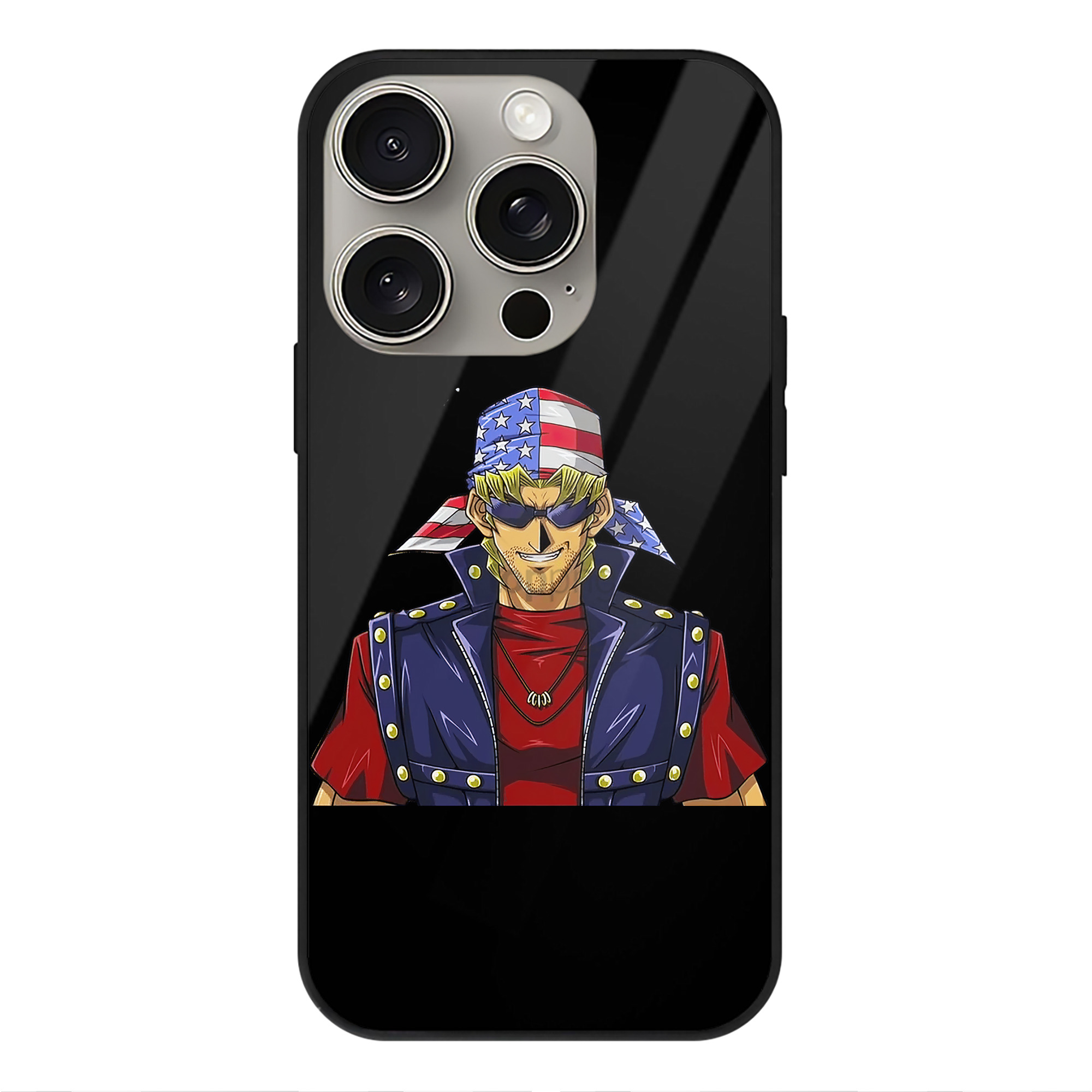 （画像用） 遊☆戯☆王 Yu-Gi-Oh! 【iPhone15Pro対応】スマホケース 耐衝撃＆黄変防止 背面ガラス
