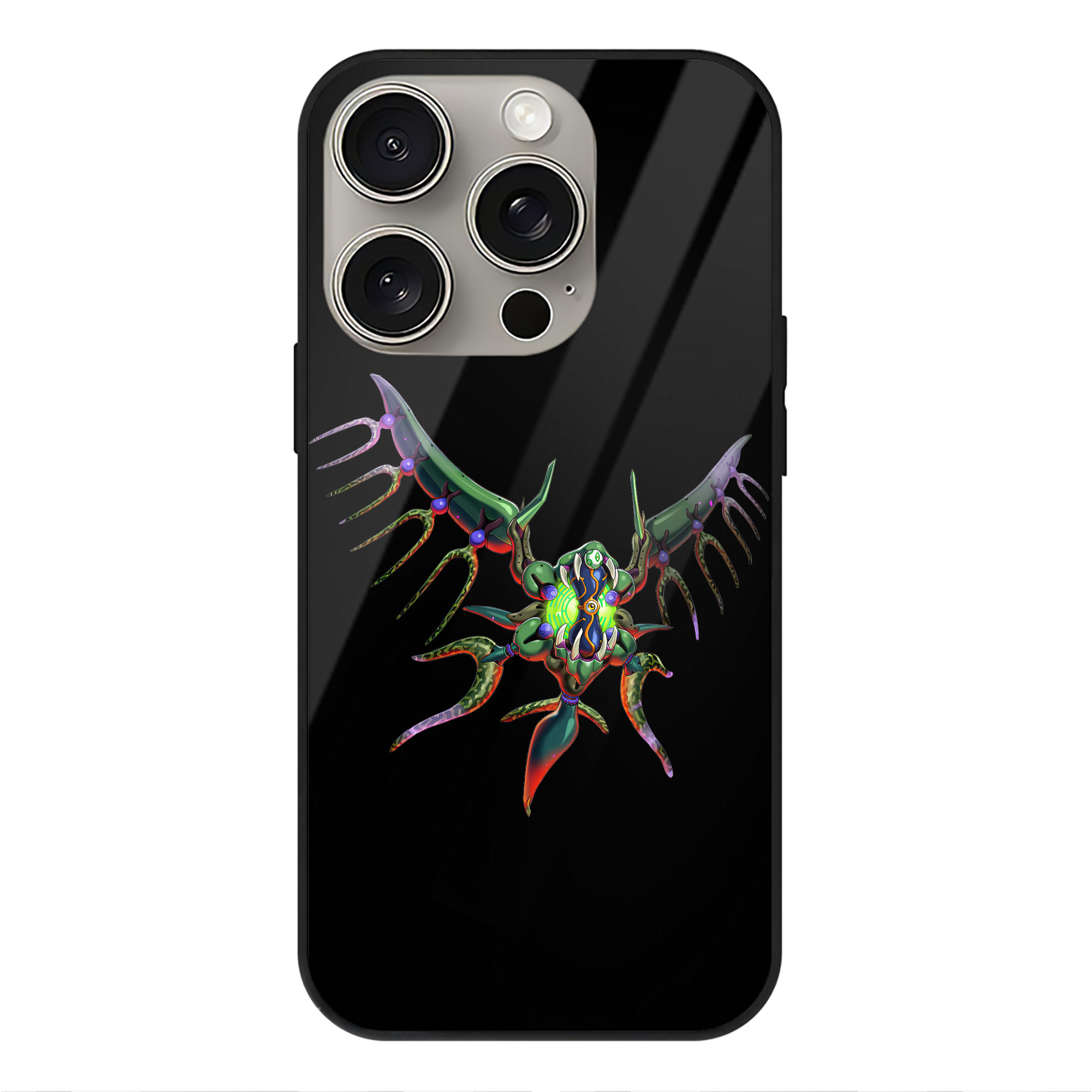 （画像用） 遊☆戯☆王 Yu-Gi-Oh! 【iPhone15Pro対応】スマホケース 耐衝撃＆黄変防止 背面ガラス