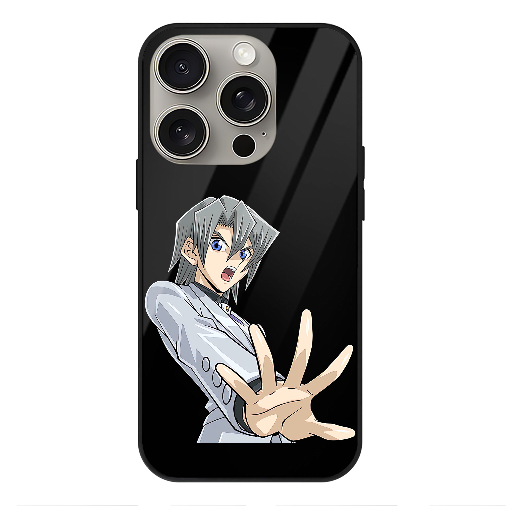 （画像用） 遊☆戯☆王 Yu-Gi-Oh! 【iPhone15Pro対応】スマホケース 耐衝撃＆黄変防止 背面ガラス