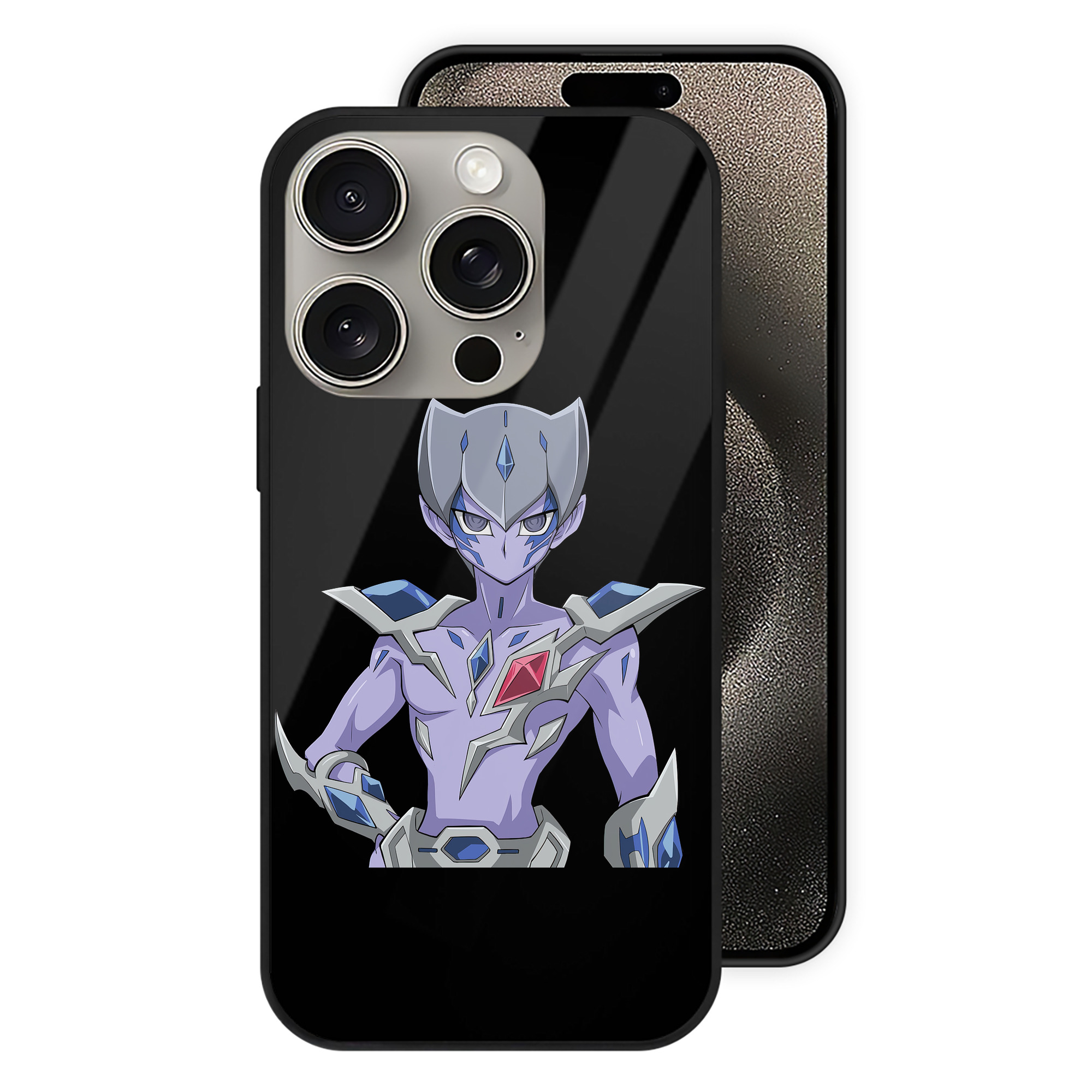 （画像用） 遊☆戯☆王 Yu-Gi-Oh! 【iPhone15Pro対応】スマホケース 耐衝撃＆黄変防止 背面ガラス