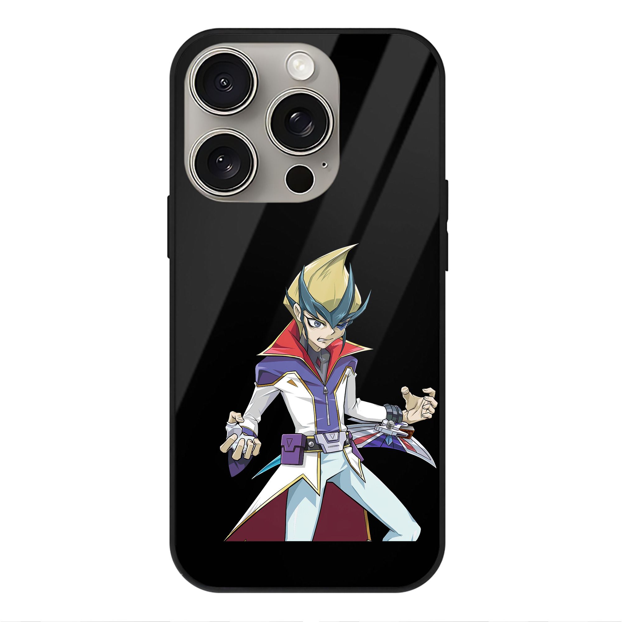 （画像用） 遊☆戯☆王 Yu-Gi-Oh! 【iPhone15Pro対応】スマホケース 耐衝撃＆黄変防止 背面ガラス
