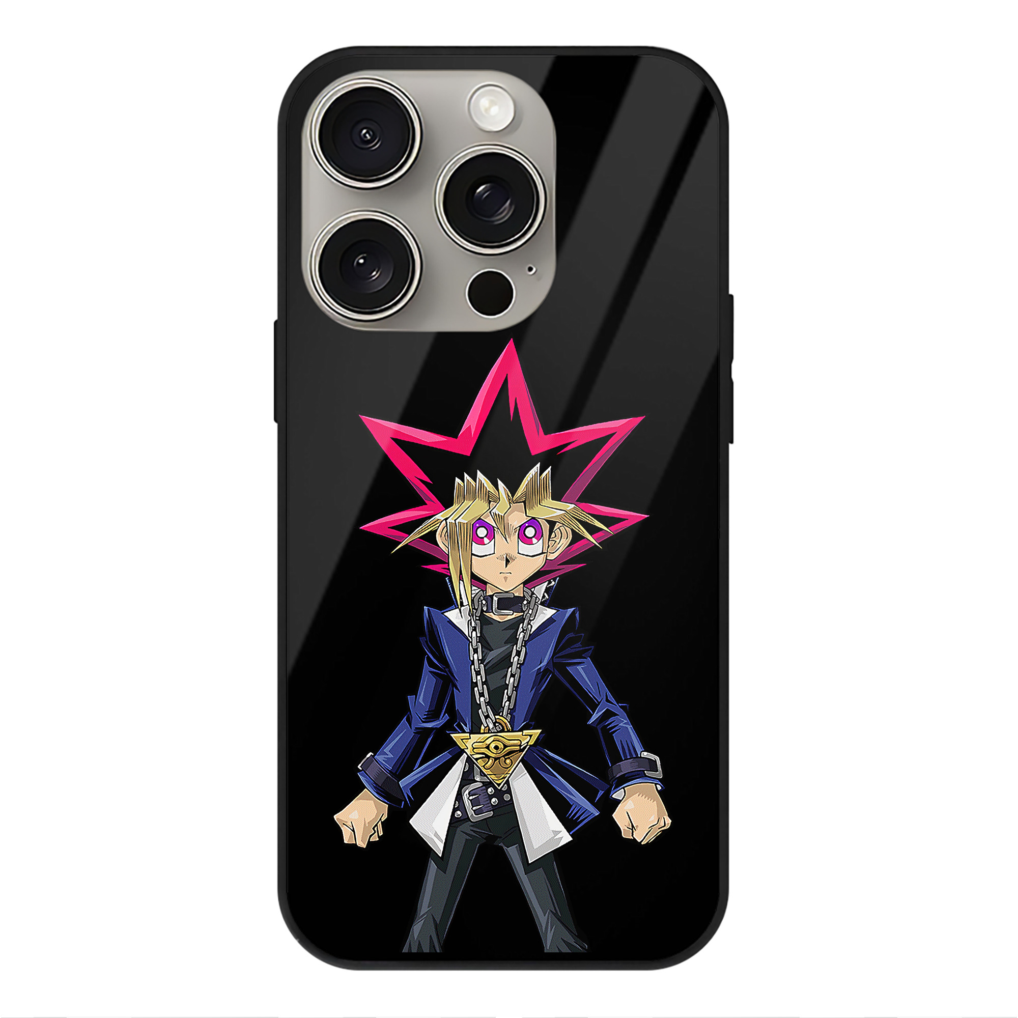 遊☆戯☆王 Yu-Gi-Oh! 【iPhone15Pro対応】スマホケース 耐衝撃＆黄変防止 背面ガラス