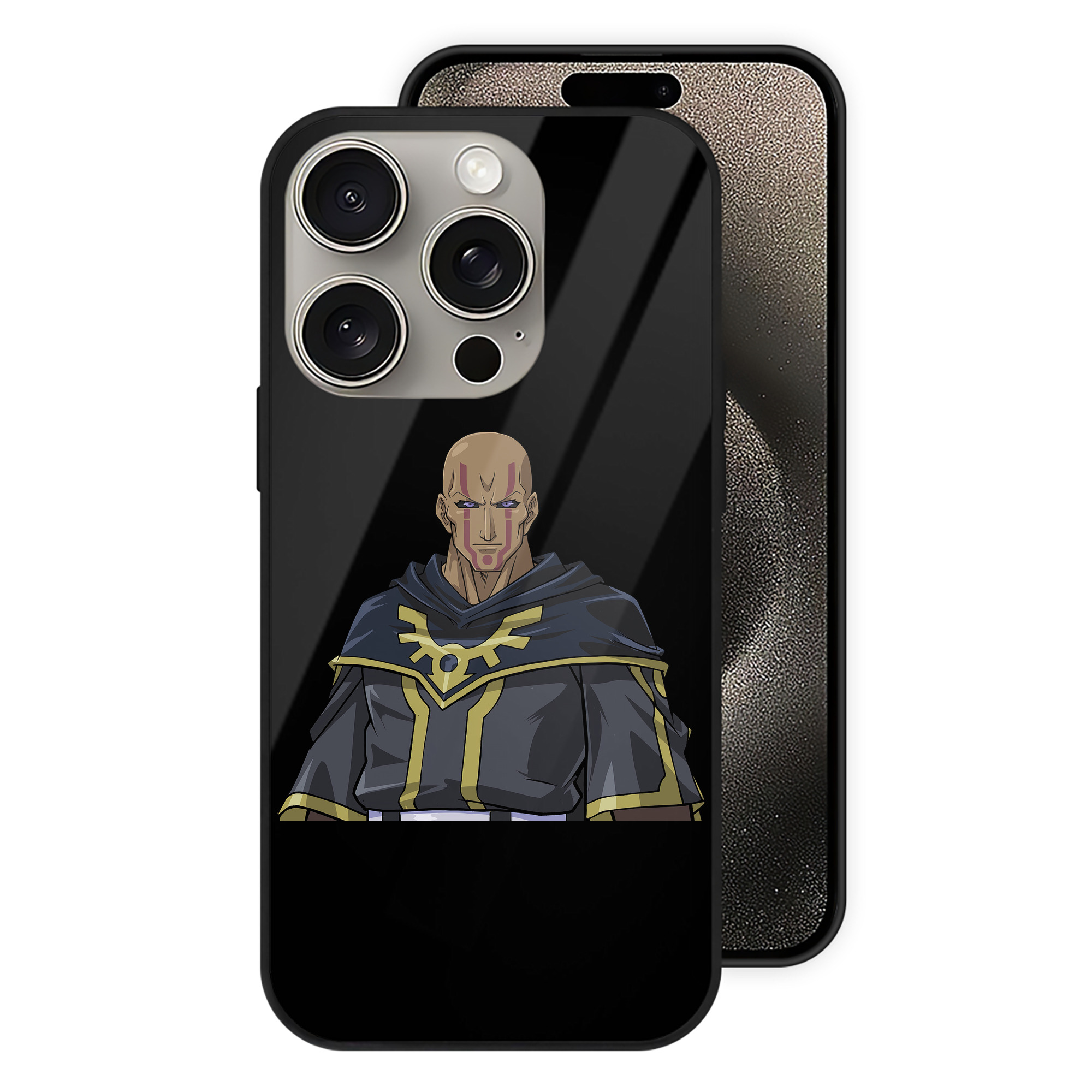（画像用） 遊☆戯☆王 Yu-Gi-Oh! 【iPhone15Pro対応】スマホケース 耐衝撃＆黄変防止 背面ガラス