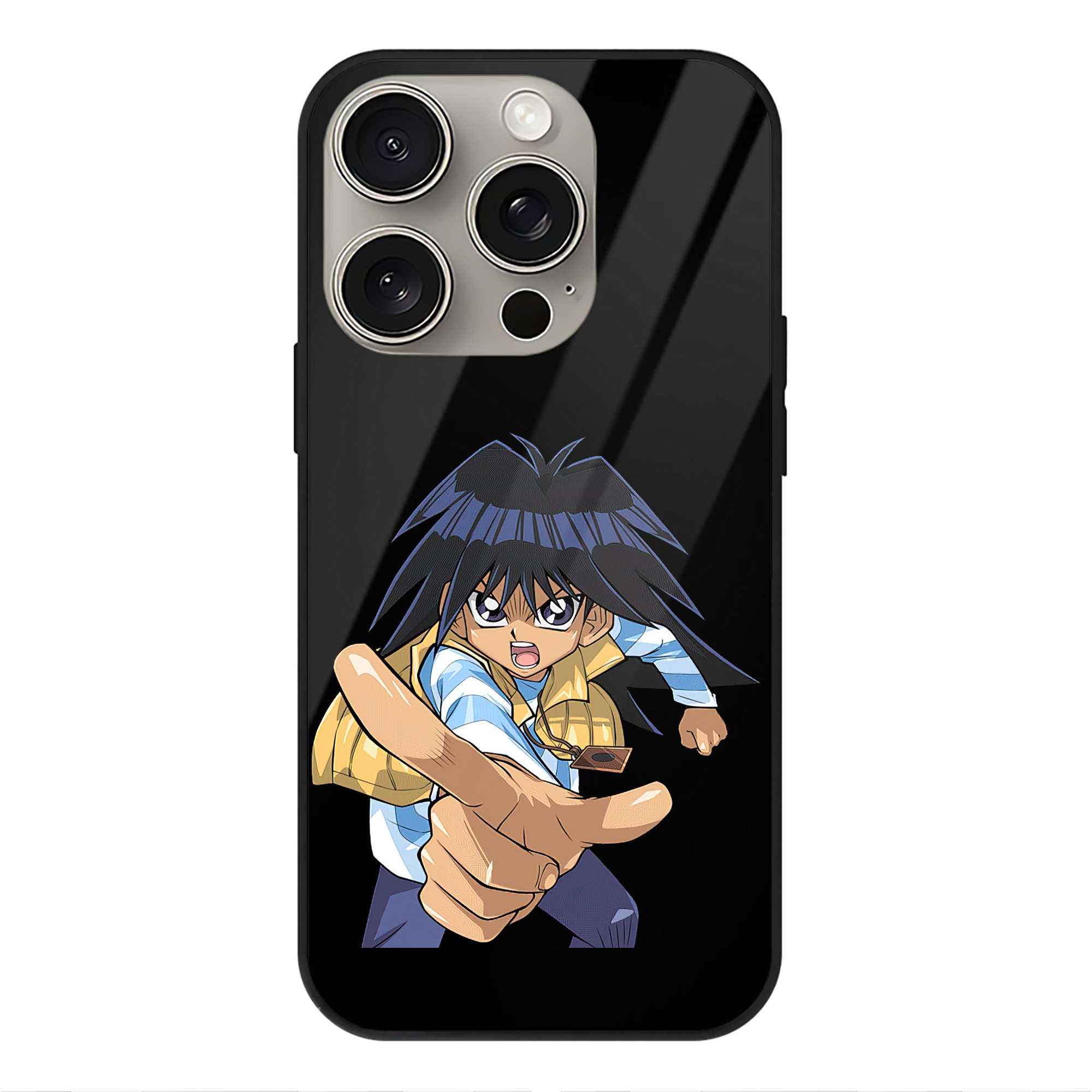 遊☆戯☆王 Yu-Gi-Oh! 【iPhone15Pro対応】スマホケース 耐衝撃＆黄変防止 背面ガラス