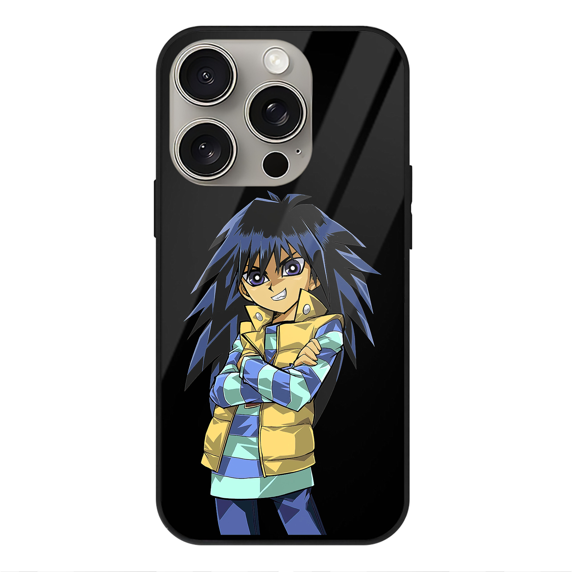 遊☆戯☆王 Yu-Gi-Oh! 【iPhone15Pro対応】スマホケース 耐衝撃＆黄変防止 背面ガラス