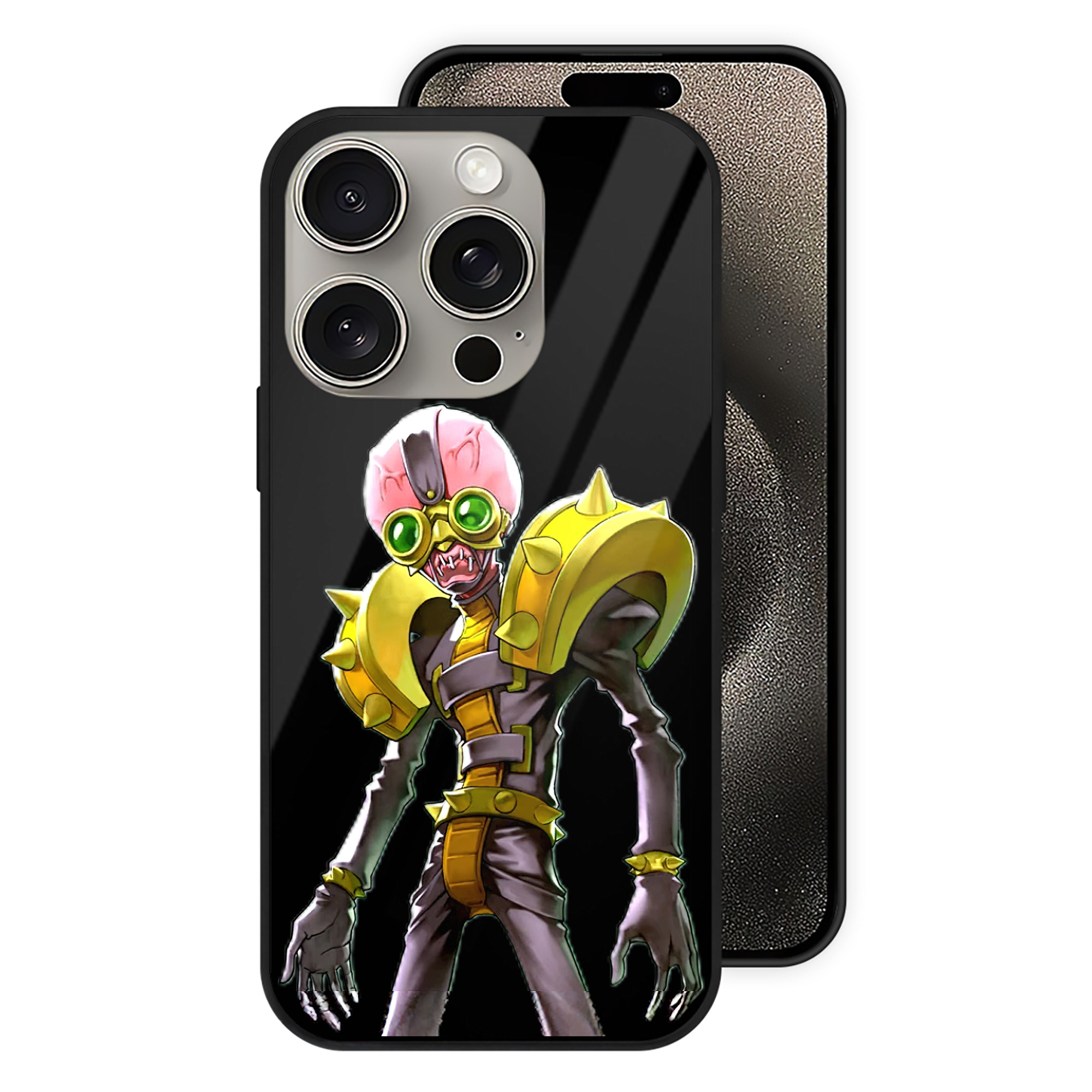 （画像用） 遊☆戯☆王 Yu-Gi-Oh! 【iPhone15Pro対応】スマホケース 耐衝撃＆黄変防止 背面ガラス