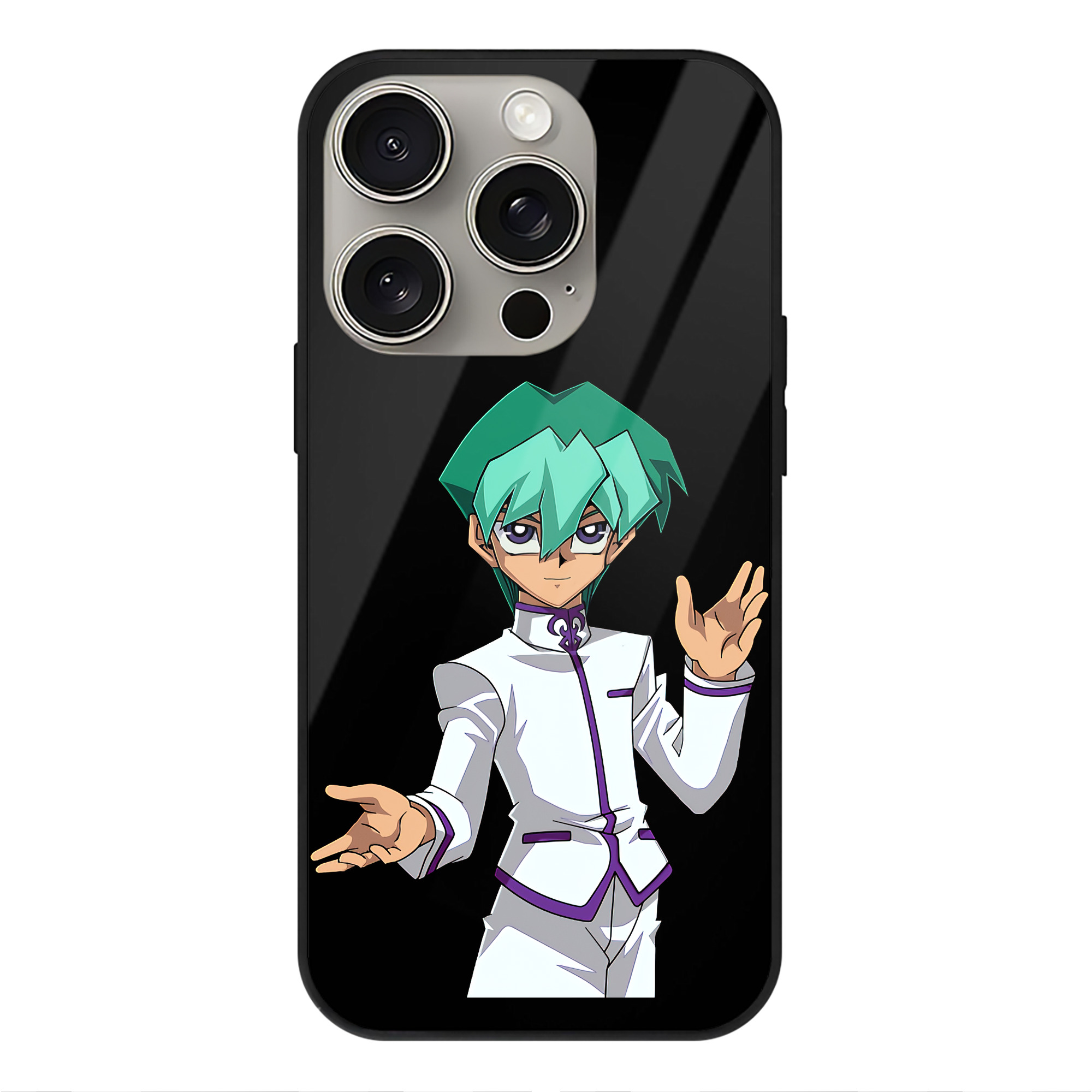 遊☆戯☆王 Yu-Gi-Oh! 【iPhone15Pro対応】スマホケース 耐衝撃＆黄変防止 背面ガラス