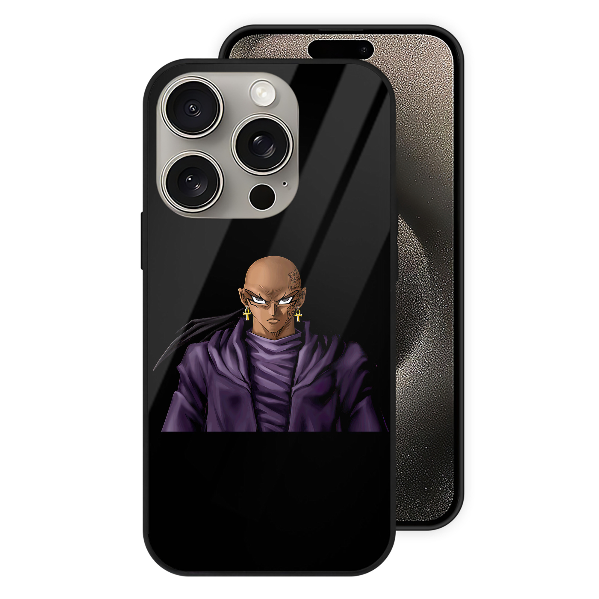 （画像用） 遊☆戯☆王 Yu-Gi-Oh! 【iPhone15Pro対応】スマホケース 耐衝撃＆黄変防止 背面ガラス