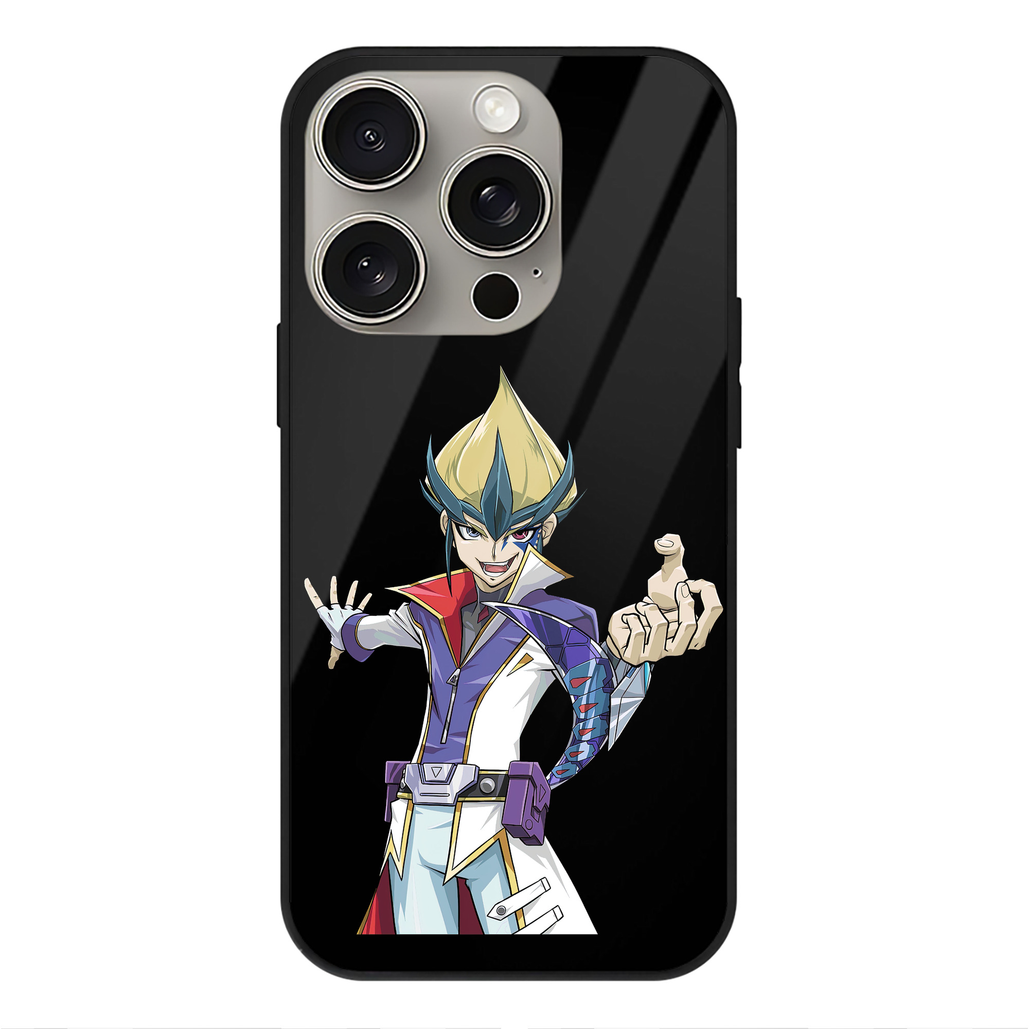遊☆戯☆王 Yu-Gi-Oh! 【iPhone15Pro対応】スマホケース 耐衝撃＆黄変防止 背面ガラス