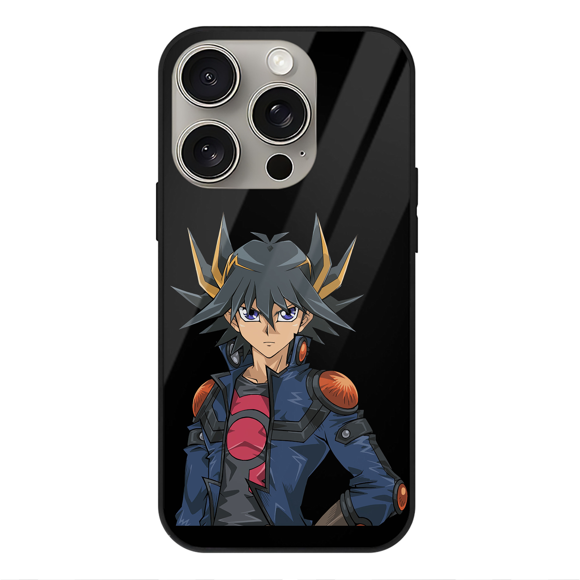 遊☆戯☆王 Yu-Gi-Oh! 【iPhone15Pro対応】スマホケース 耐衝撃＆黄変防止 背面ガラス