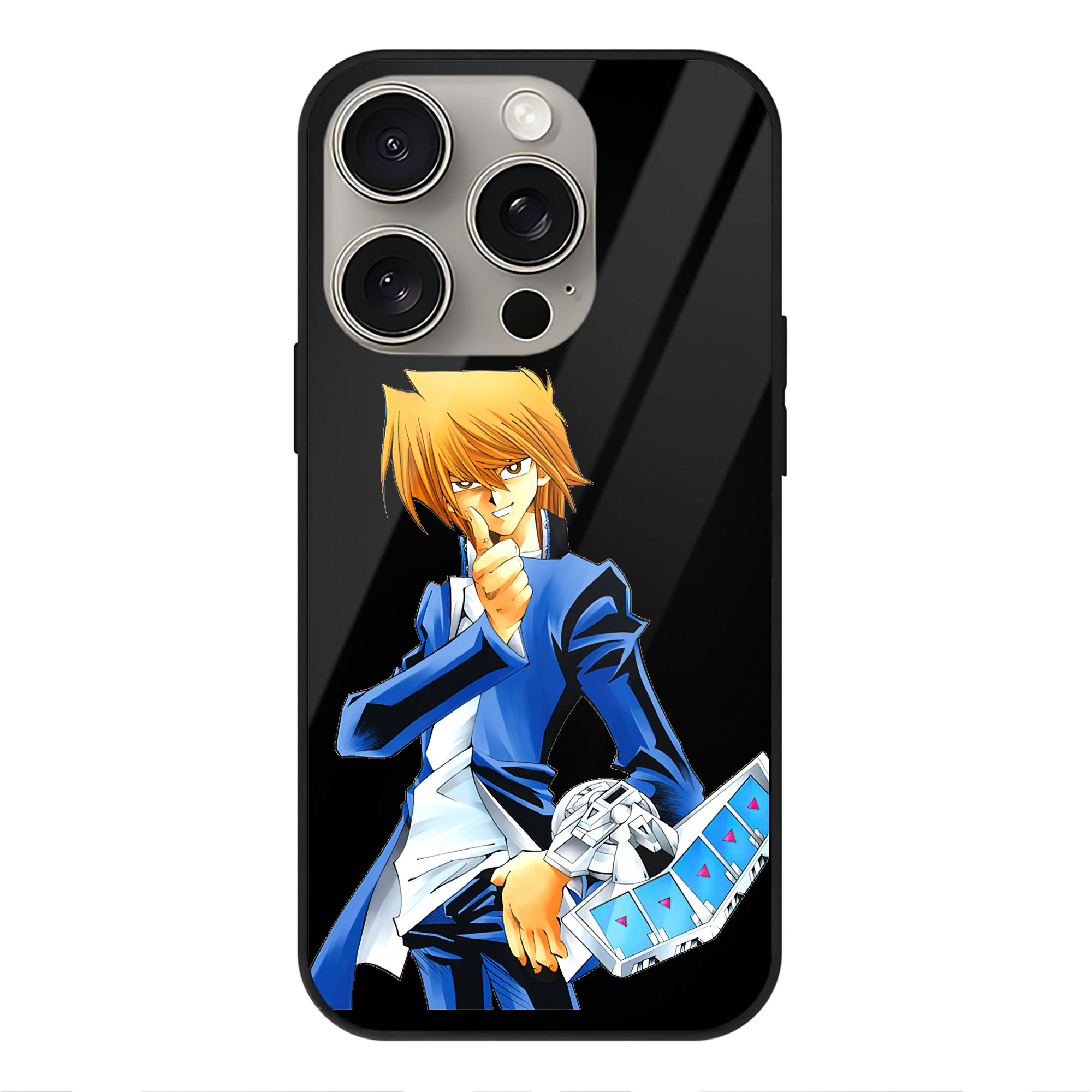 （画像用） 遊☆戯☆王 Yu-Gi-Oh! 【iPhone15Pro対応】スマホケース 耐衝撃＆黄変防止 背面ガラス