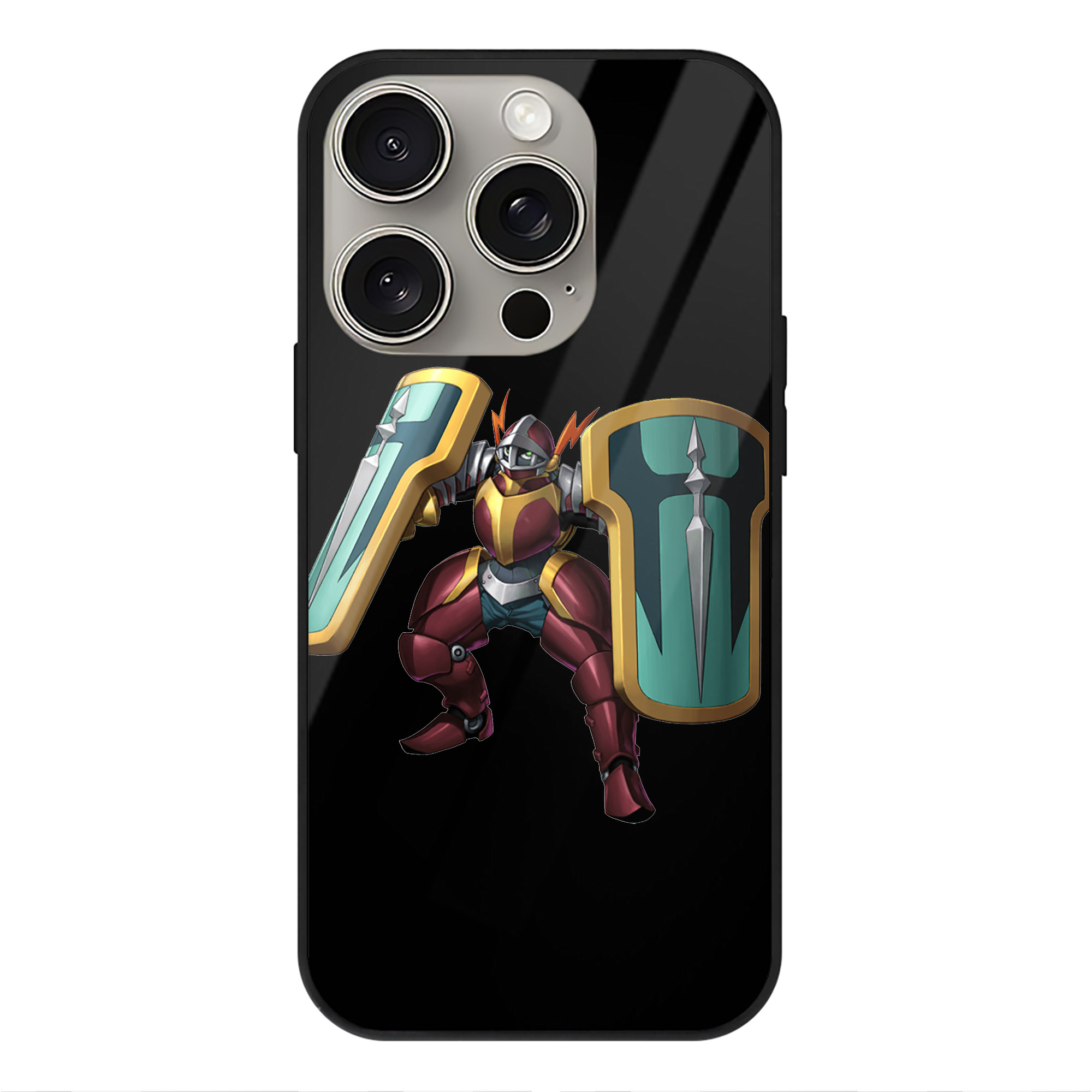 遊☆戯☆王 Yu-Gi-Oh! 【iPhone15Pro対応】スマホケース 耐衝撃＆黄変防止 背面ガラス