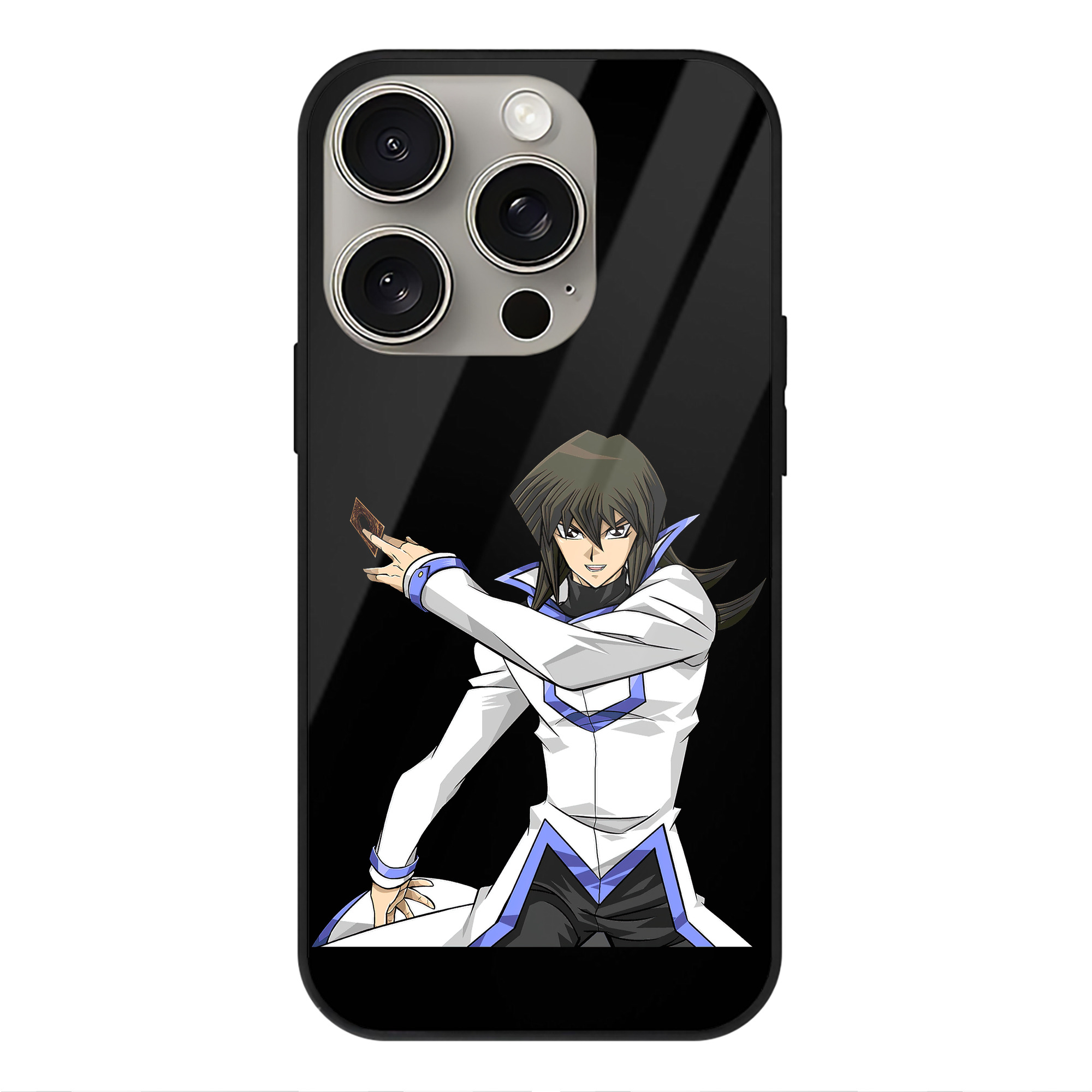 遊☆戯☆王 Yu-Gi-Oh! 【iPhone15Pro対応】スマホケース 耐衝撃＆黄変防止 背面ガラス