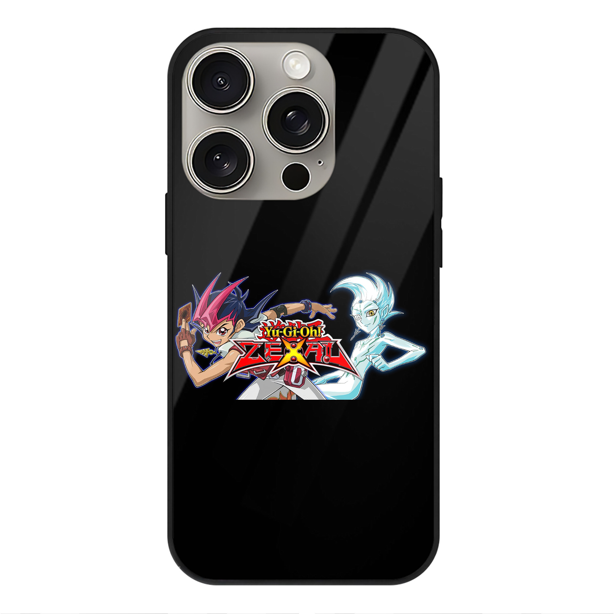 遊☆戯☆王 Yu-Gi-Oh! 【iPhone15Pro対応】スマホケース 耐衝撃＆黄変防止 背面ガラス
