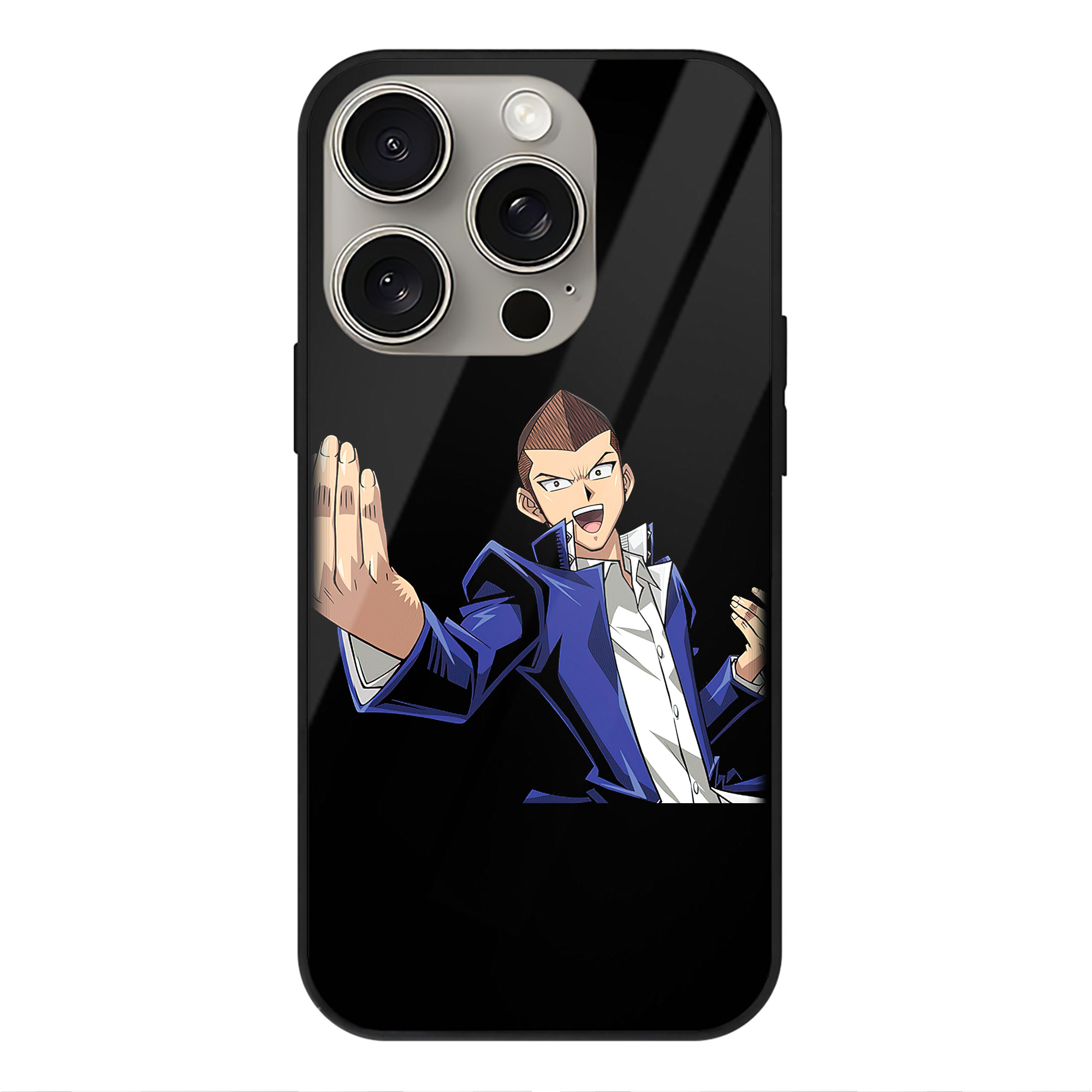 （画像用） 遊☆戯☆王 Yu-Gi-Oh! 【iPhone15Pro対応】スマホケース 耐衝撃＆黄変防止 背面ガラス