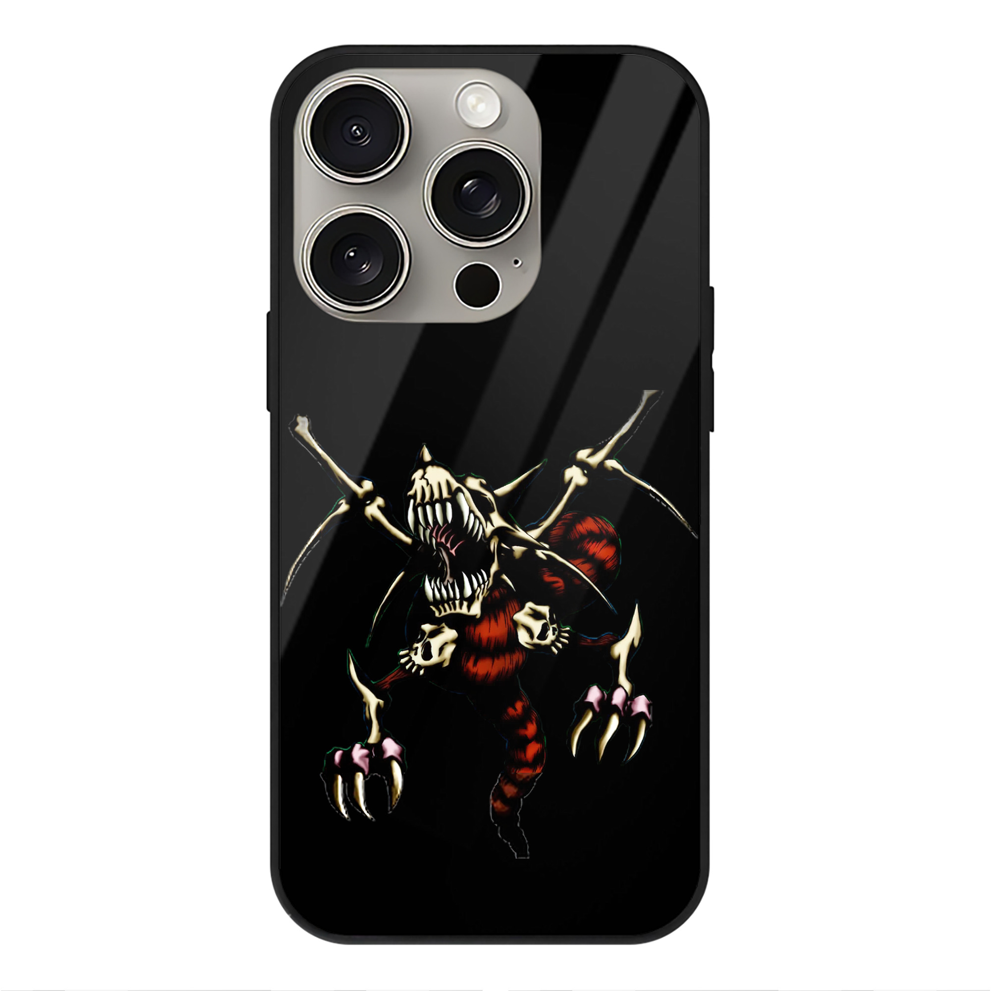 遊☆戯☆王 Yu-Gi-Oh! 【iPhone15Pro対応】スマホケース 耐衝撃＆黄変防止 背面ガラス