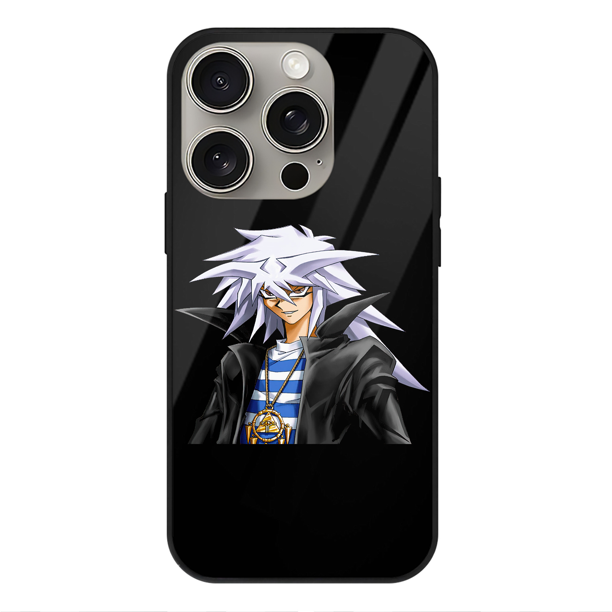 遊☆戯☆王 Yu-Gi-Oh! 【iPhone15Pro対応】スマホケース 耐衝撃＆黄変防止 背面ガラス