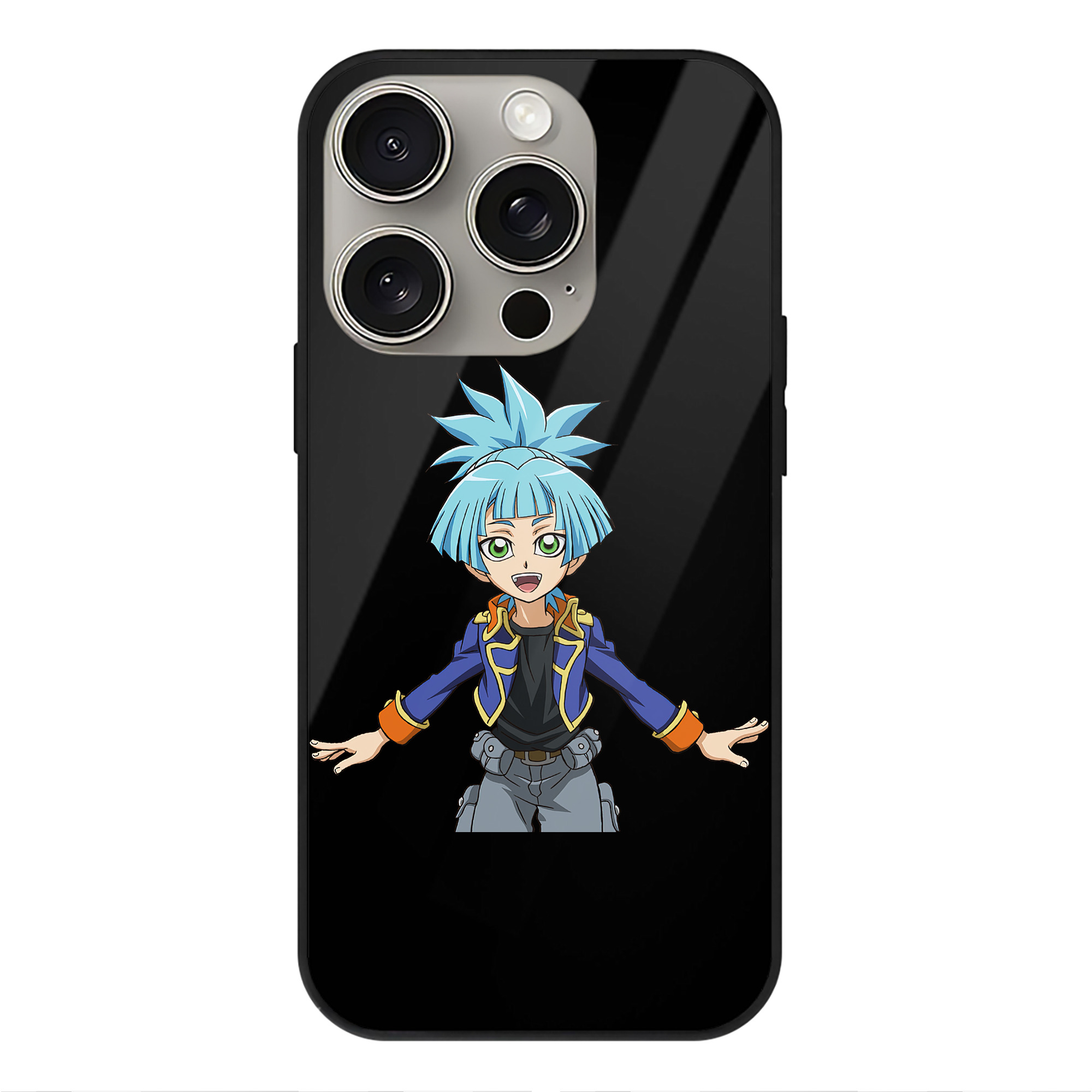 遊☆戯☆王 Yu-Gi-Oh! 【iPhone15Pro対応】スマホケース 耐衝撃＆黄変防止 背面ガラス