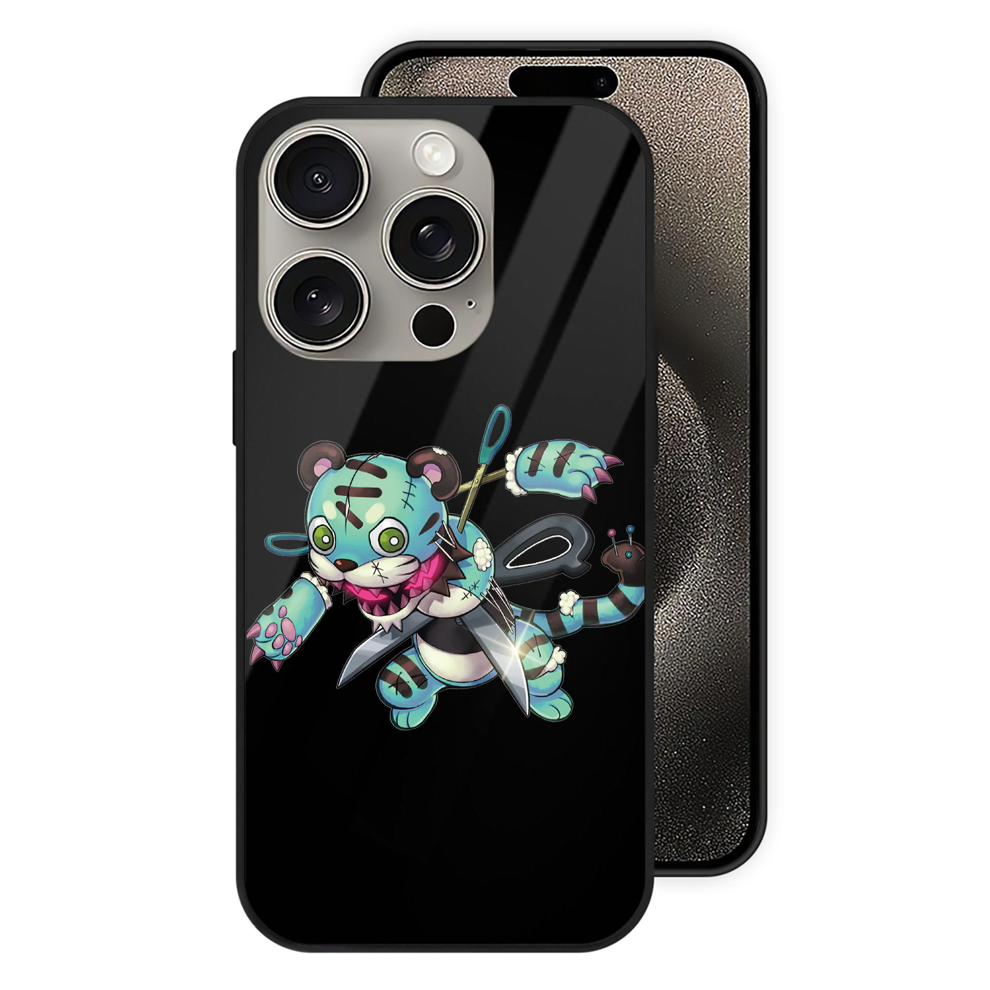 （画像用） 遊☆戯☆王 Yu-Gi-Oh! 【iPhone15Pro対応】スマホケース 耐衝撃＆黄変防止 背面ガラス