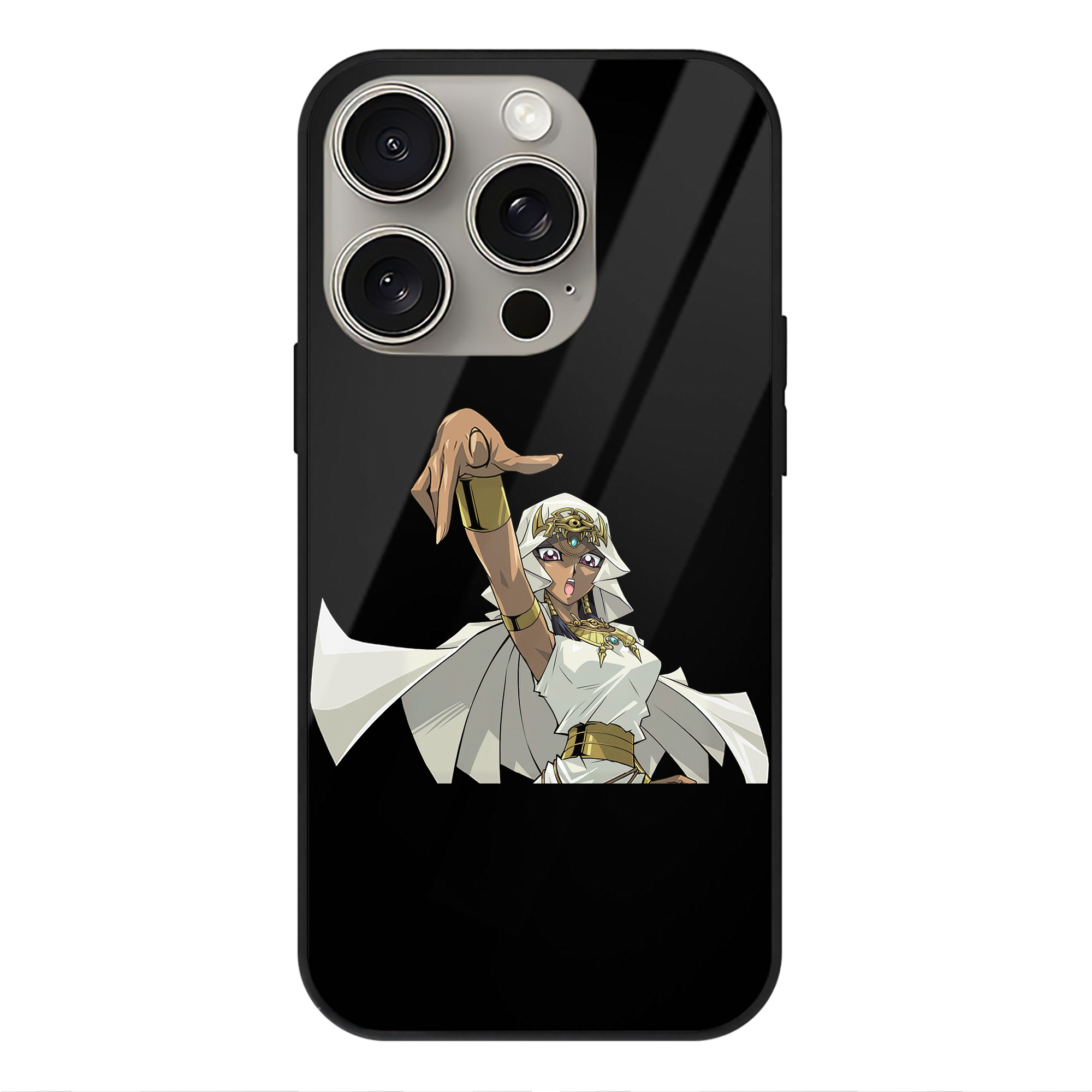 遊☆戯☆王 Yu-Gi-Oh! 【iPhone15Pro対応】スマホケース 耐衝撃＆黄変防止 背面ガラス