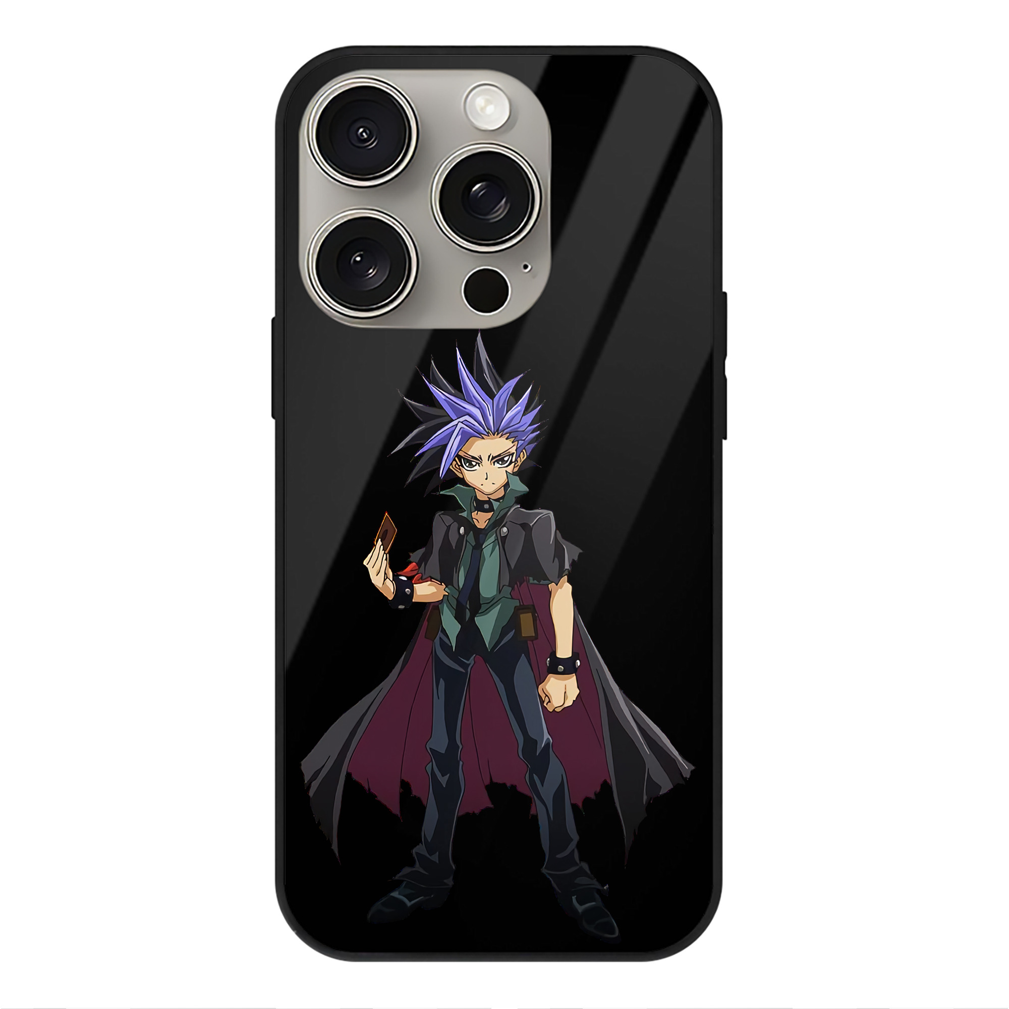 遊☆戯☆王 Yu-Gi-Oh! 【iPhone15Pro対応】スマホケース 耐衝撃＆黄変防止 背面ガラス