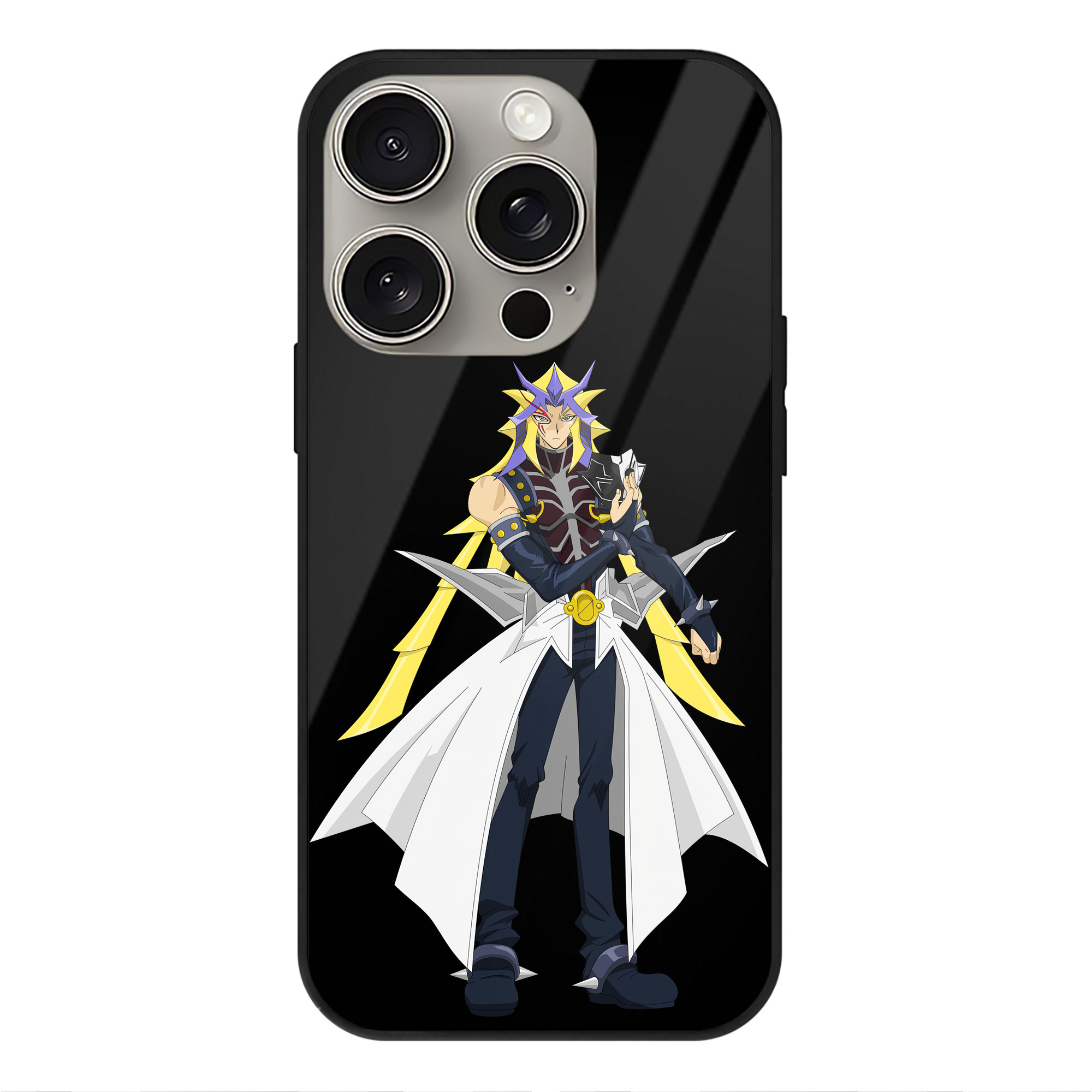 遊☆戯☆王 Yu-Gi-Oh! 【iPhone15Pro対応】スマホケース 耐衝撃＆黄変防止 背面ガラス