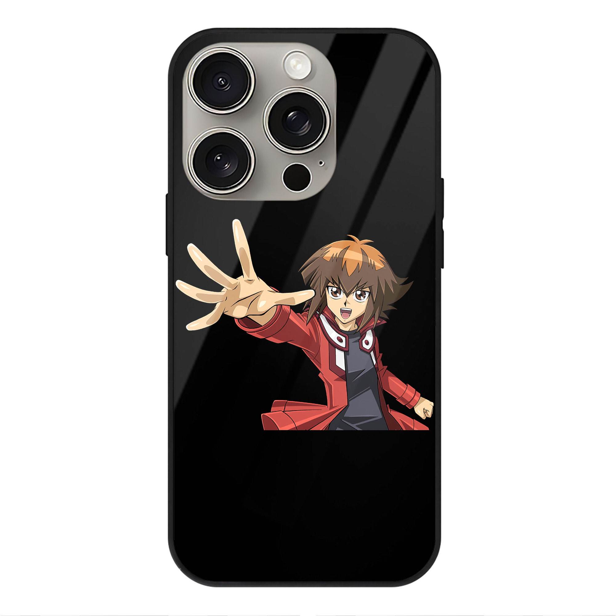 遊☆戯☆王 Yu-Gi-Oh! 【iPhone15Pro対応】スマホケース 耐衝撃＆黄変防止 背面ガラス