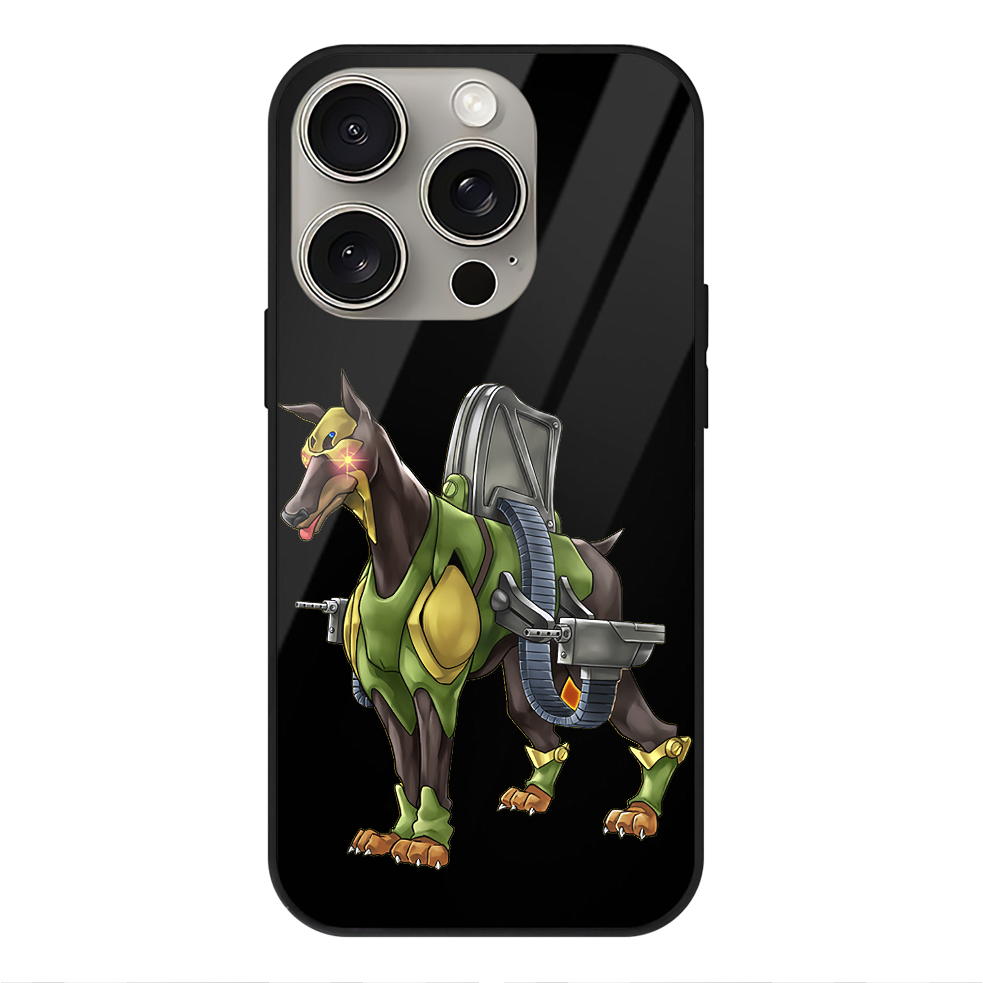 遊☆戯☆王 Yu-Gi-Oh! 【iPhone15Pro対応】スマホケース 耐衝撃＆黄変防止 背面ガラス