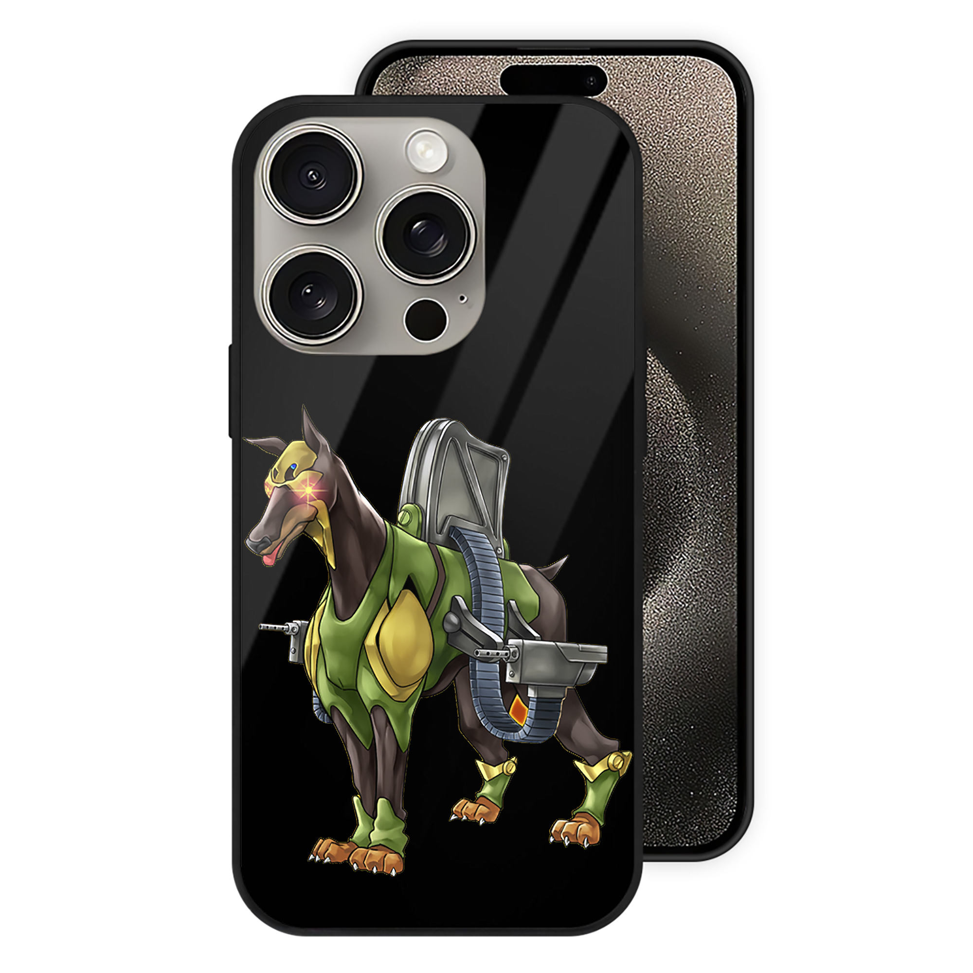 遊☆戯☆王 Yu-Gi-Oh! 【iPhone15Pro対応】スマホケース 耐衝撃＆黄変防止 背面ガラス