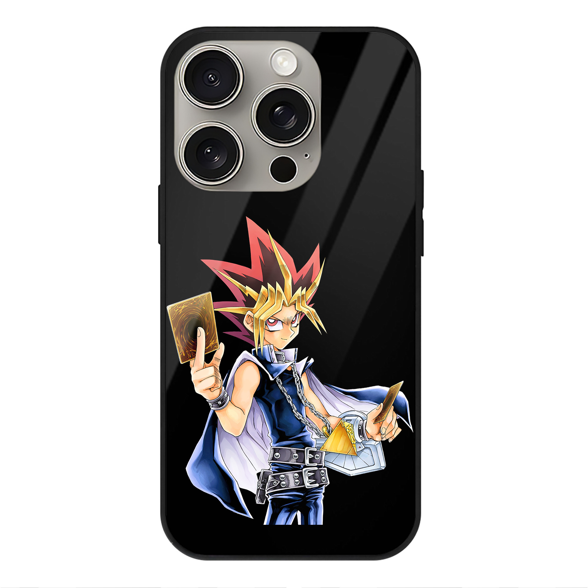 遊☆戯☆王 Yu-Gi-Oh! 【iPhone15Pro対応】スマホケース 耐衝撃＆黄変防止 背面ガラス