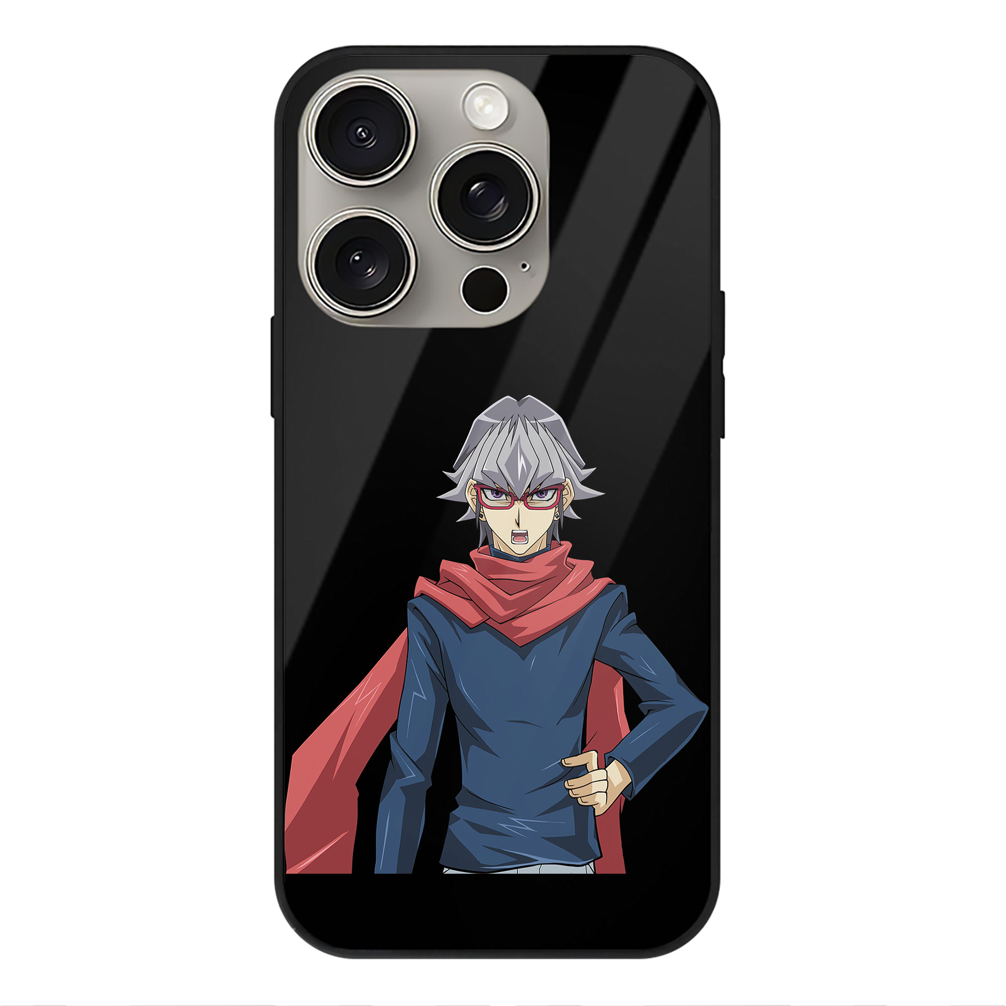 （画像用） 遊☆戯☆王 Yu-Gi-Oh! 【iPhone15Pro対応】スマホケース 耐衝撃＆黄変防止 背面ガラス