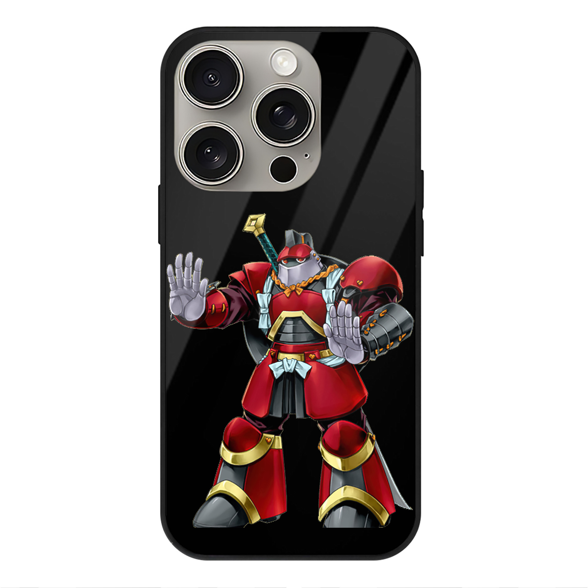 遊☆戯☆王 Yu-Gi-Oh! 【iPhone15Pro対応】スマホケース 耐衝撃＆黄変防止 背面ガラス