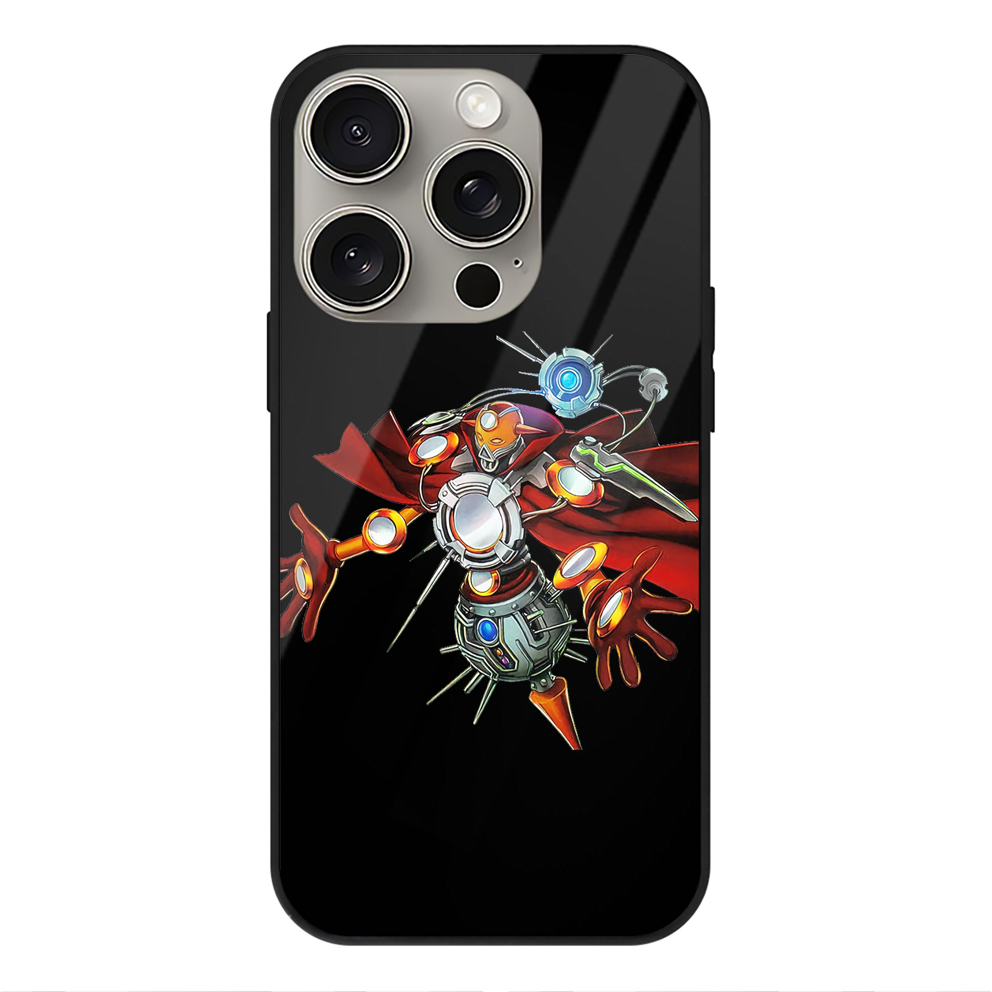 遊☆戯☆王 Yu-Gi-Oh! 【iPhone15Pro対応】スマホケース 耐衝撃＆黄変防止 背面ガラス