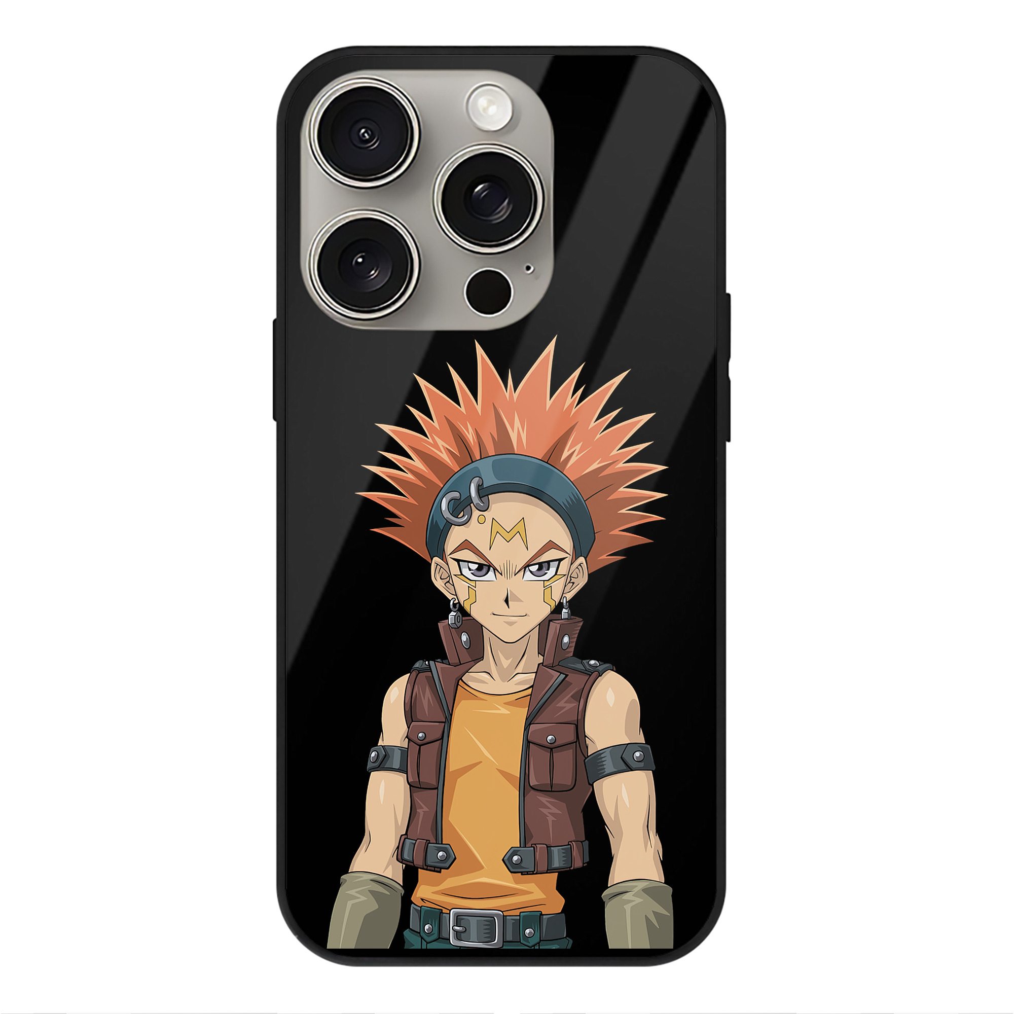 遊☆戯☆王 Yu-Gi-Oh! 【iPhone15Pro対応】スマホケース 耐衝撃＆黄変防止 背面ガラス