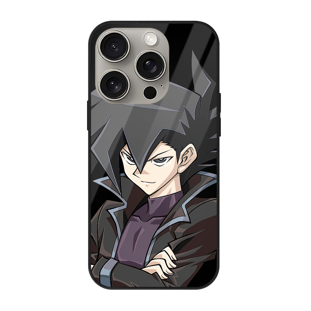 遊☆戯☆王 Yu-Gi-Oh! 【iPhone15Pro対応】スマホケース 耐衝撃＆黄変防止 背面ガラス