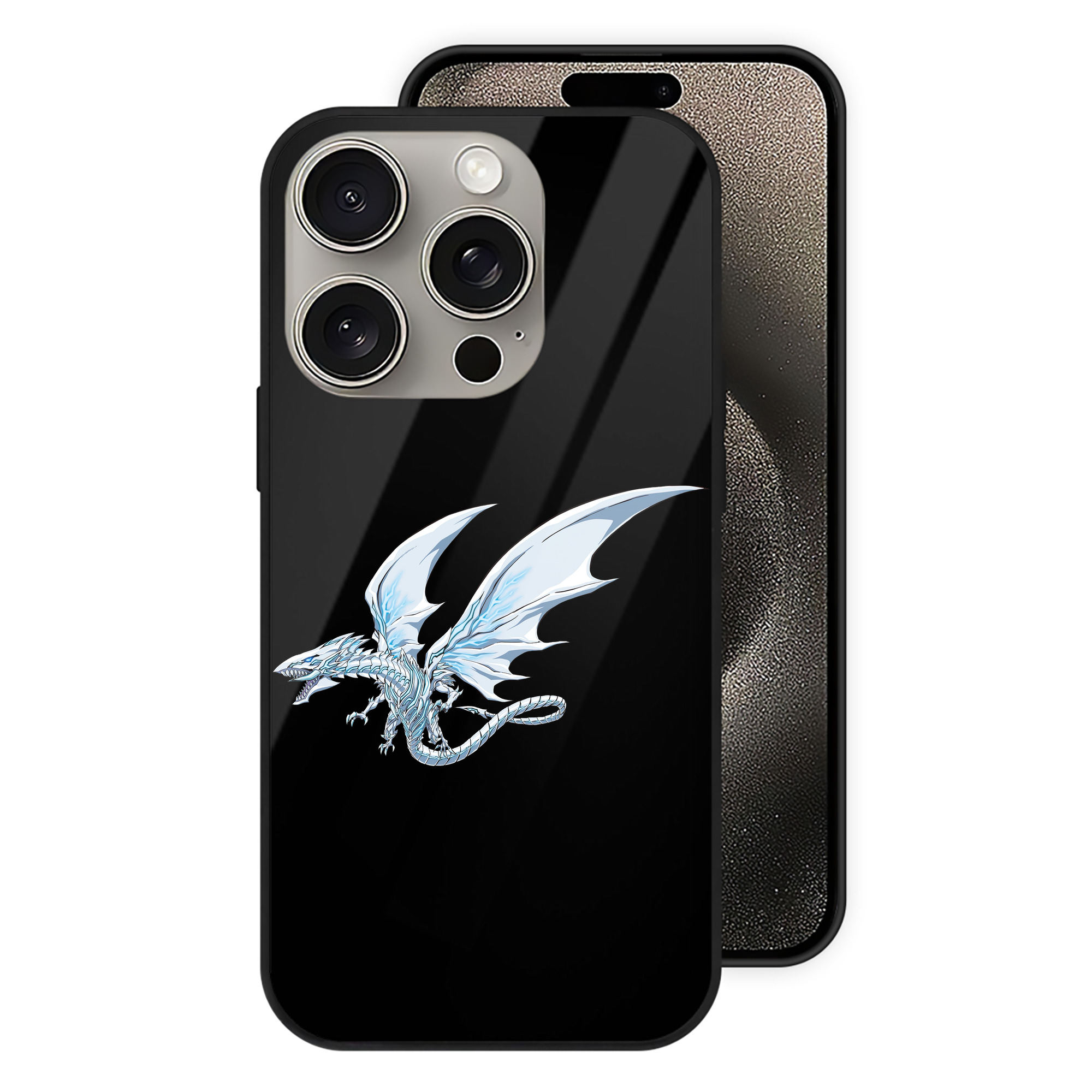 （画像用） 遊☆戯☆王 Yu-Gi-Oh! 【iPhone15Pro対応】スマホケース 耐衝撃＆黄変防止 背面ガラス