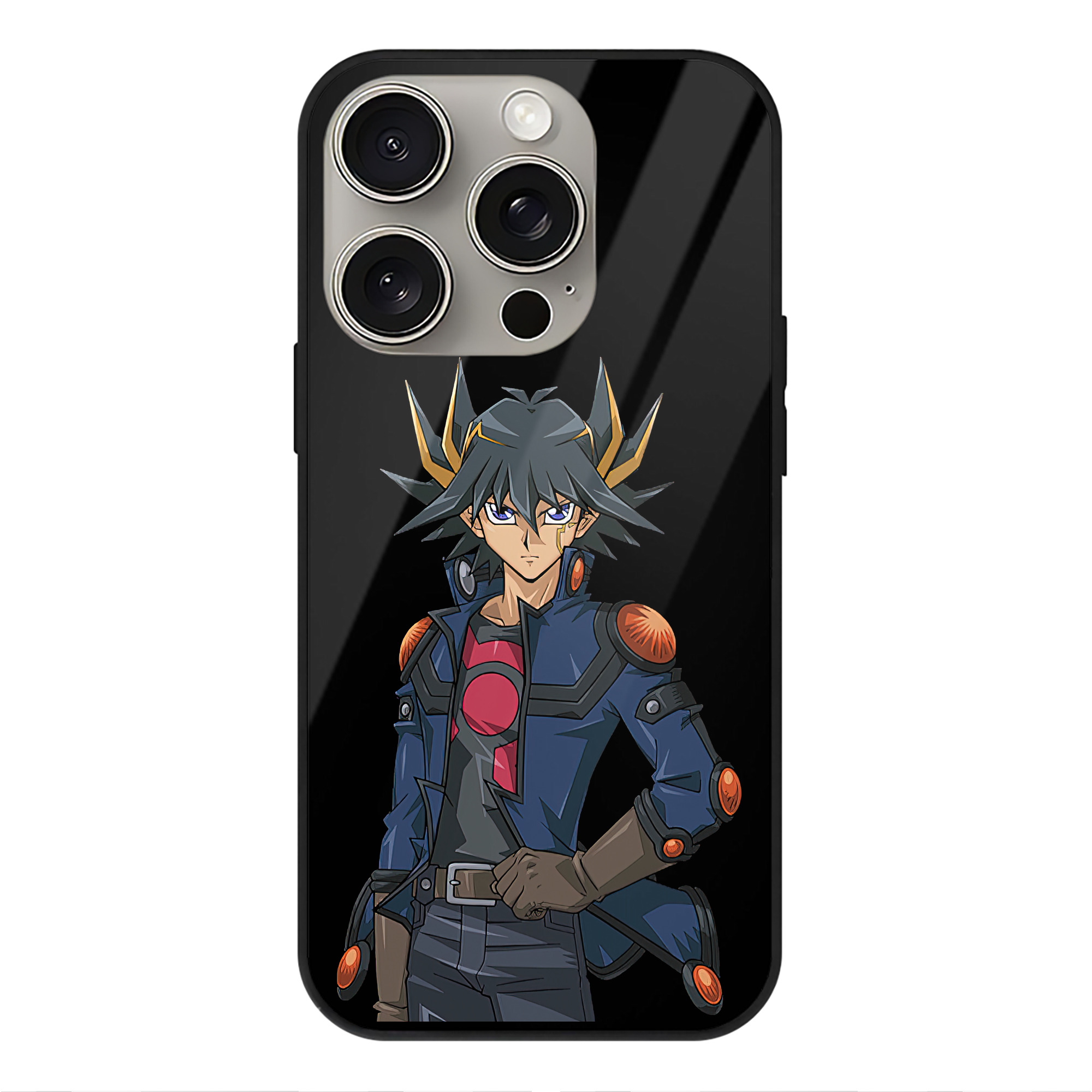 遊☆戯☆王 Yu-Gi-Oh! 【iPhone15Pro対応】スマホケース 耐衝撃＆黄変防止 背面ガラス