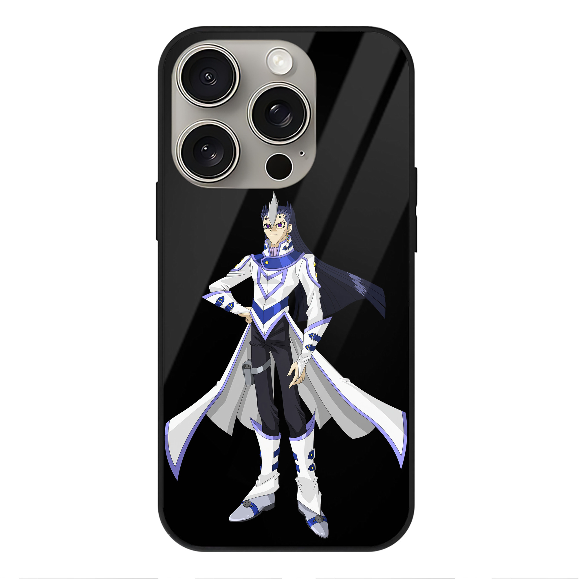 （画像用） 遊☆戯☆王 Yu-Gi-Oh! 【iPhone15Pro対応】スマホケース 耐衝撃＆黄変防止 背面ガラス