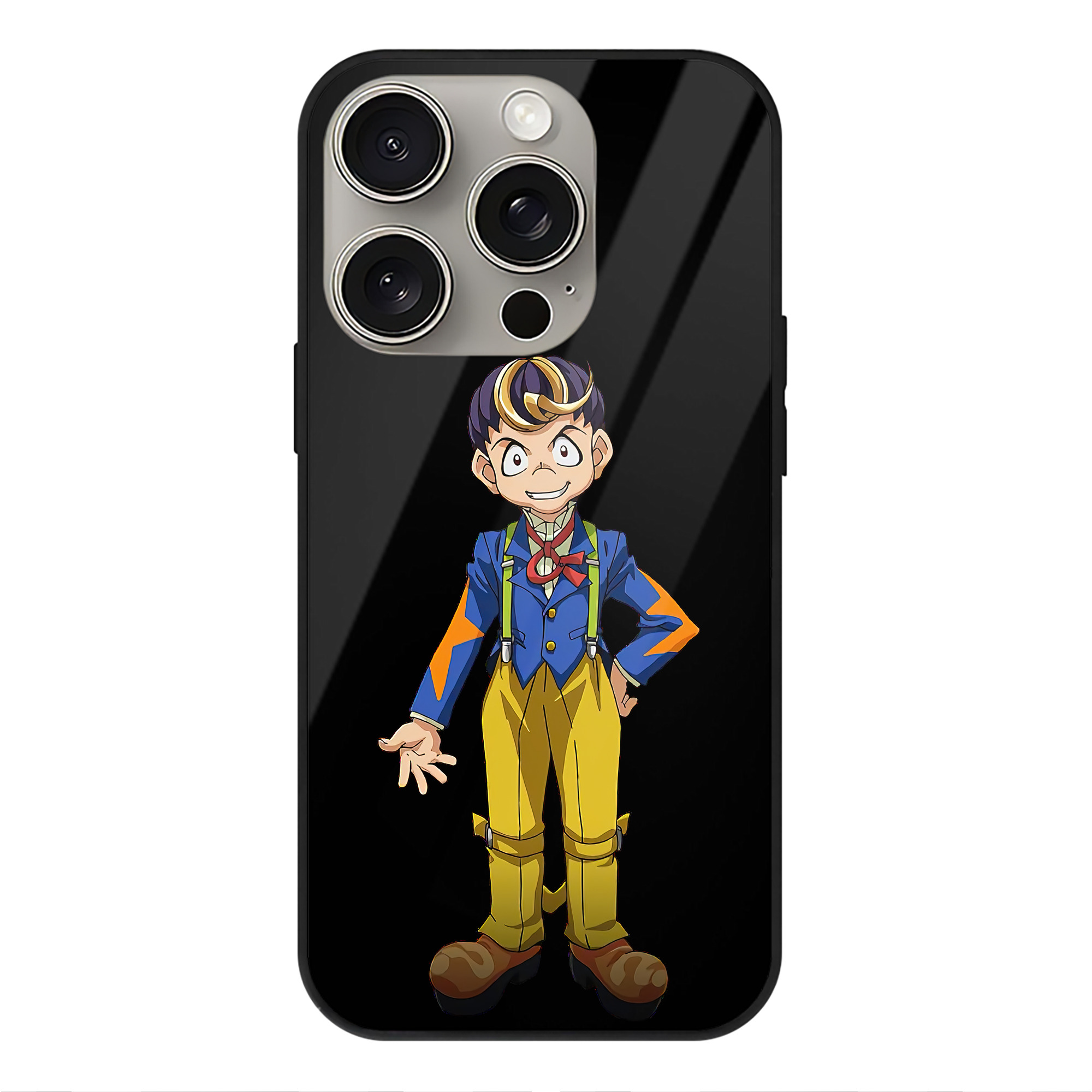 遊☆戯☆王 Yu-Gi-Oh! 【iPhone15Pro対応】スマホケース 耐衝撃＆黄変防止 背面ガラス