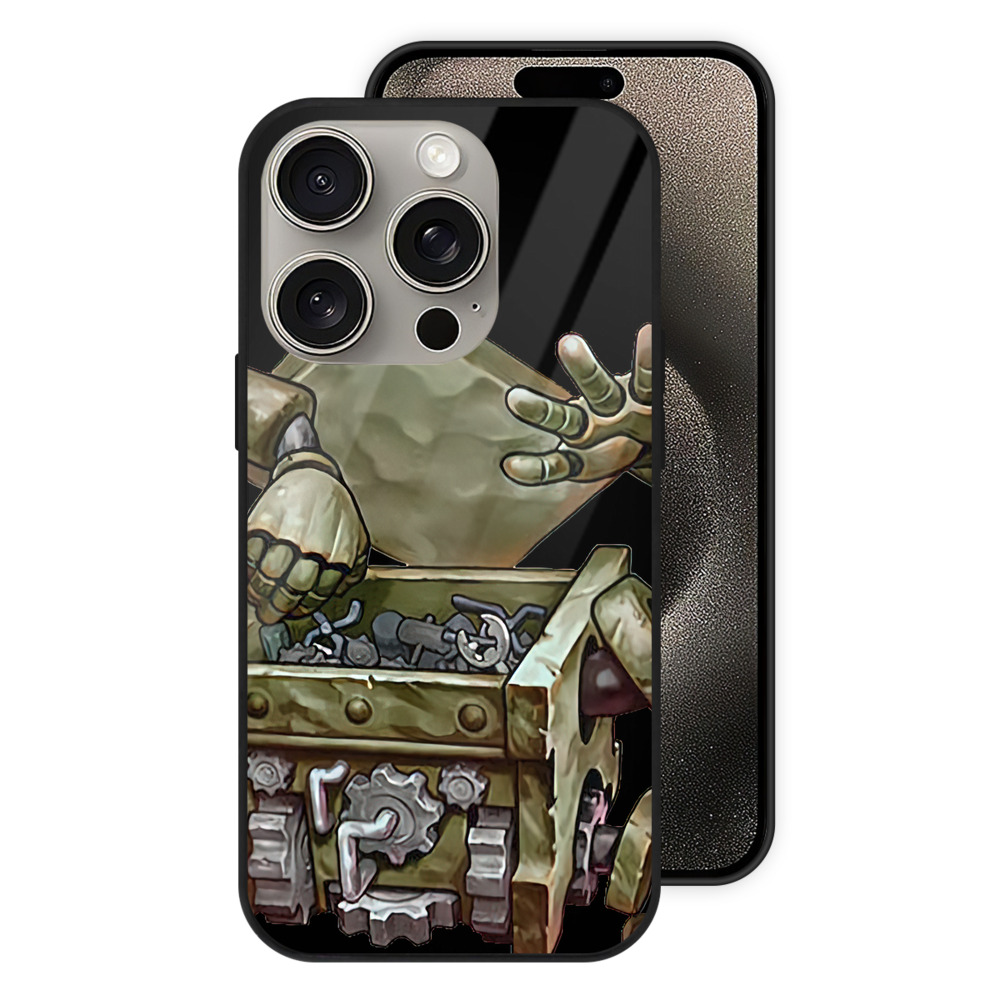 （画像用） 遊☆戯☆王 Yu-Gi-Oh! 【iPhone15Pro対応】スマホケース 耐衝撃＆黄変防止 背面ガラス