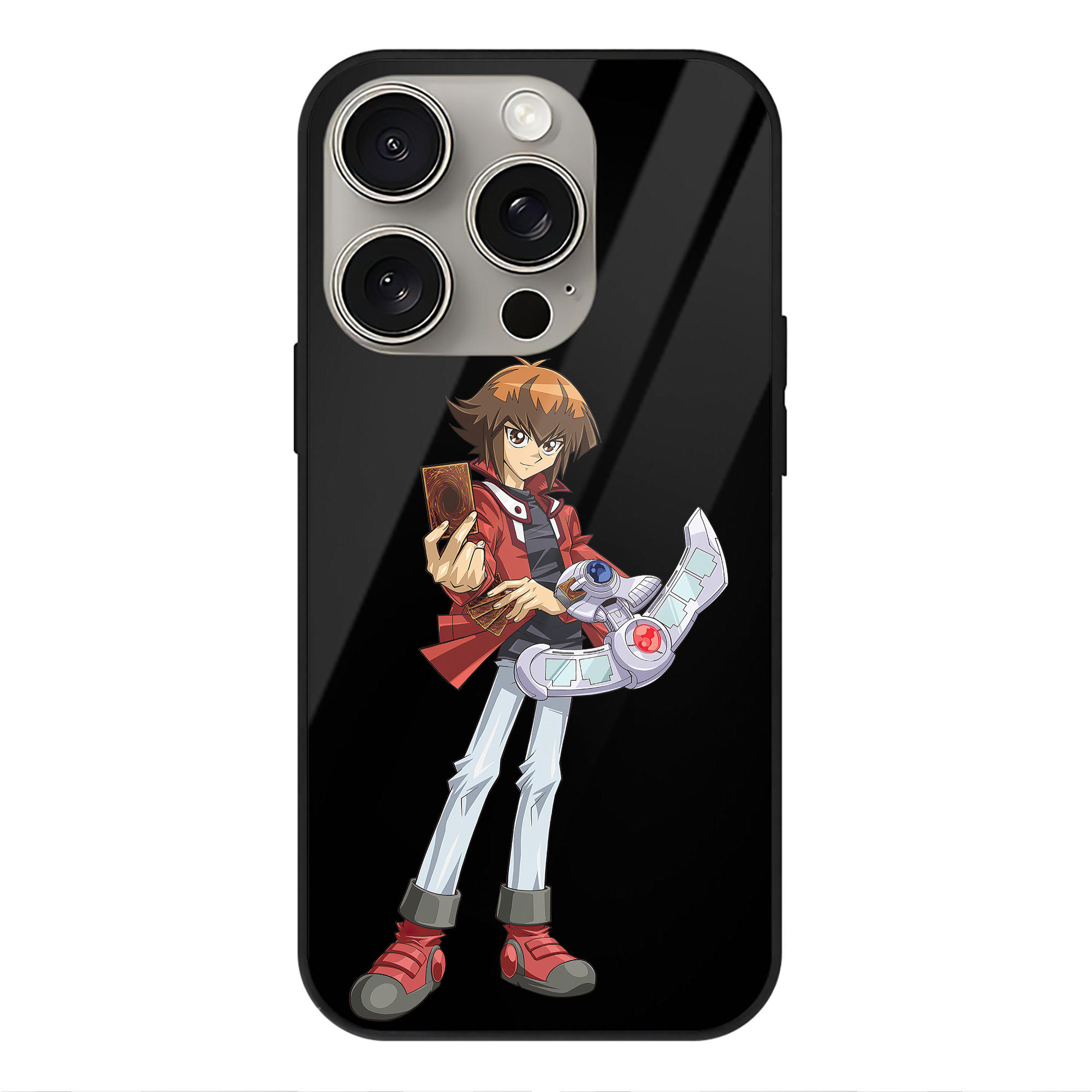 遊☆戯☆王 Yu-Gi-Oh! 【iPhone15Pro対応】スマホケース 耐衝撃＆黄変防止 背面ガラス