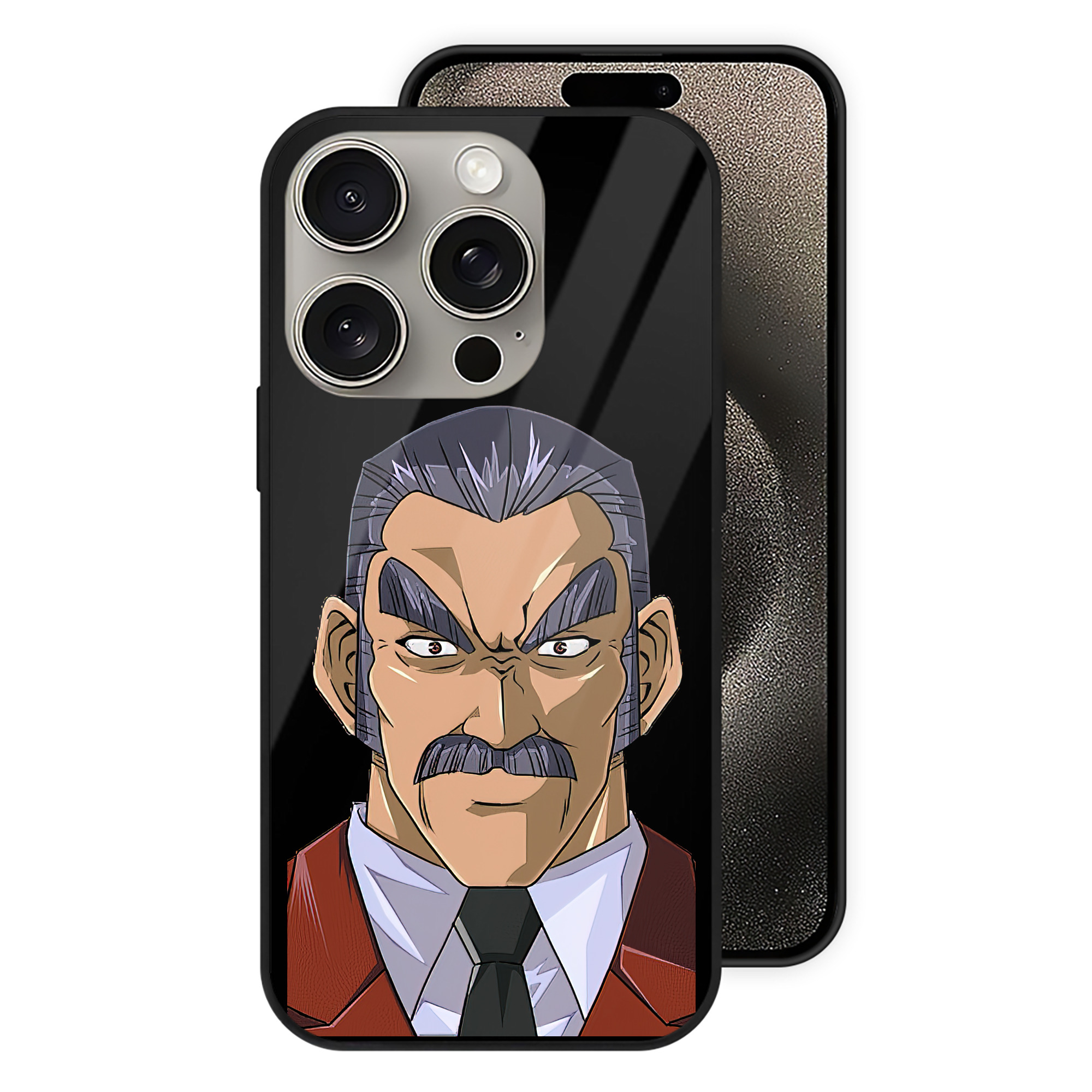 （画像用） 遊☆戯☆王 Yu-Gi-Oh! 【iPhone15Pro対応】スマホケース 耐衝撃＆黄変防止 背面ガラス