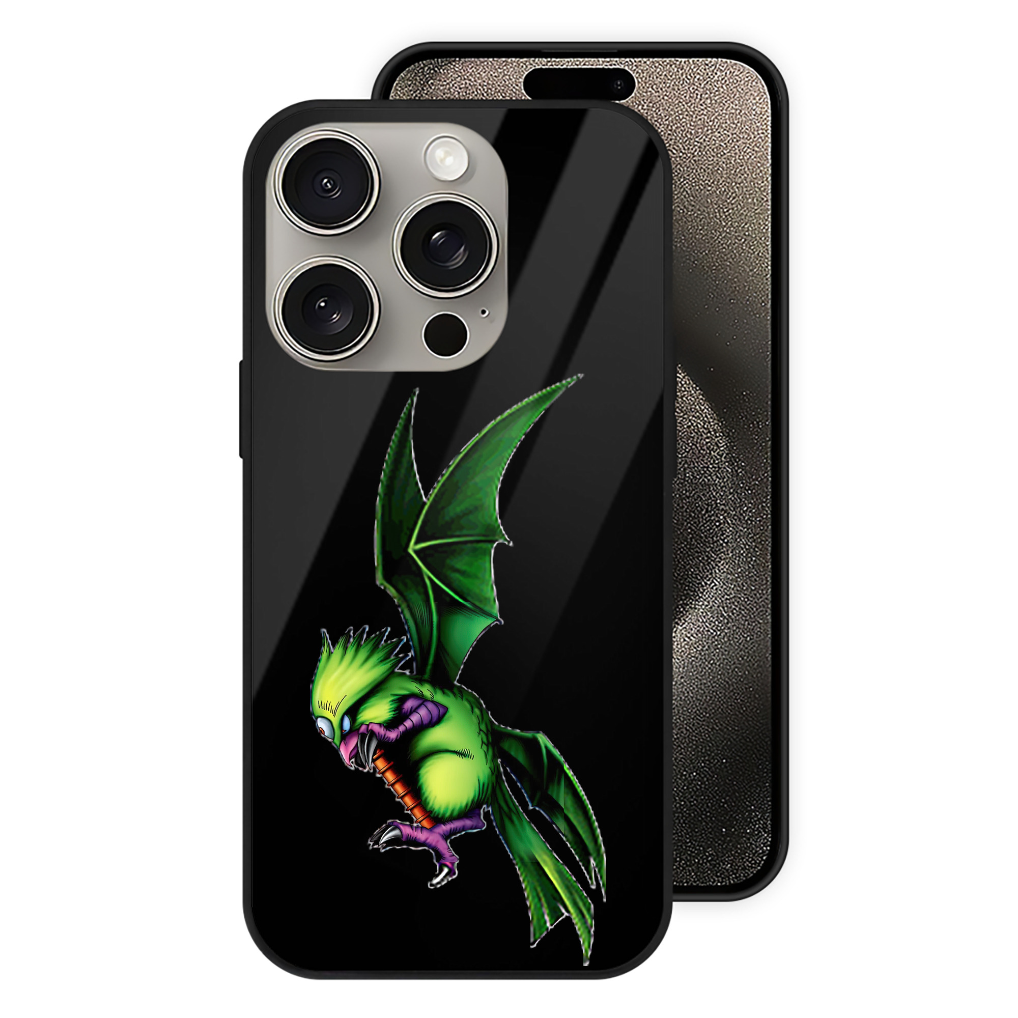 （画像用） 遊☆戯☆王 Yu-Gi-Oh! 【iPhone15Pro対応】スマホケース 耐衝撃＆黄変防止 背面ガラス