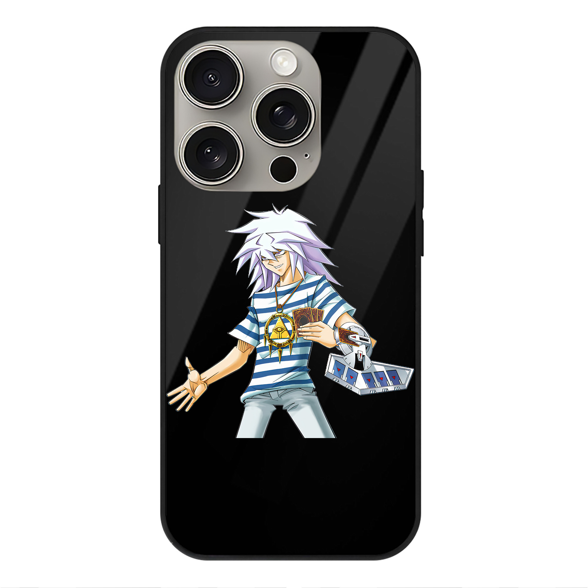 遊☆戯☆王 Yu-Gi-Oh! 【iPhone15Pro対応】スマホケース 耐衝撃＆黄変防止 背面ガラス