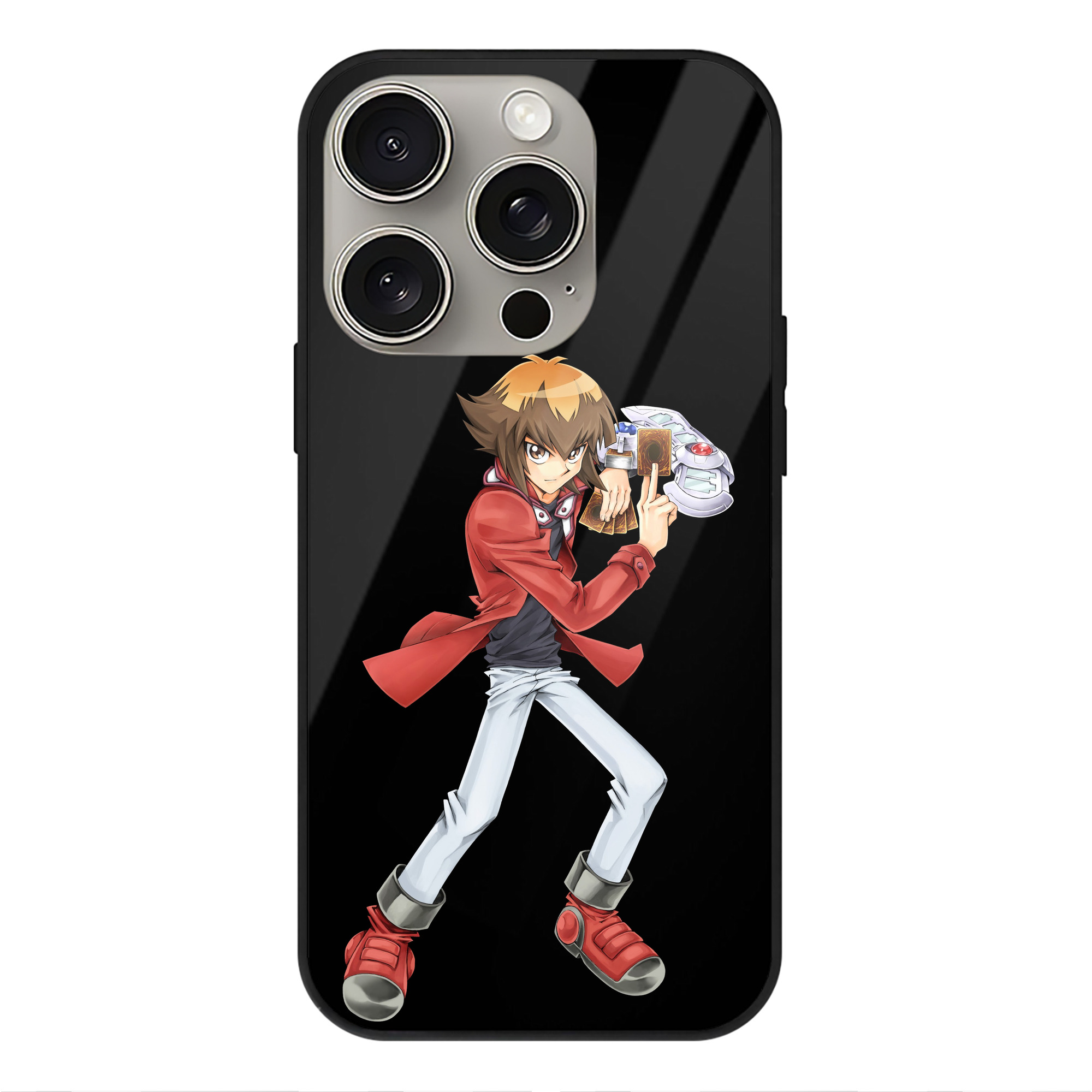 遊☆戯☆王 Yu-Gi-Oh! 【iPhone15Pro対応】スマホケース 耐衝撃＆黄変防止 背面ガラス