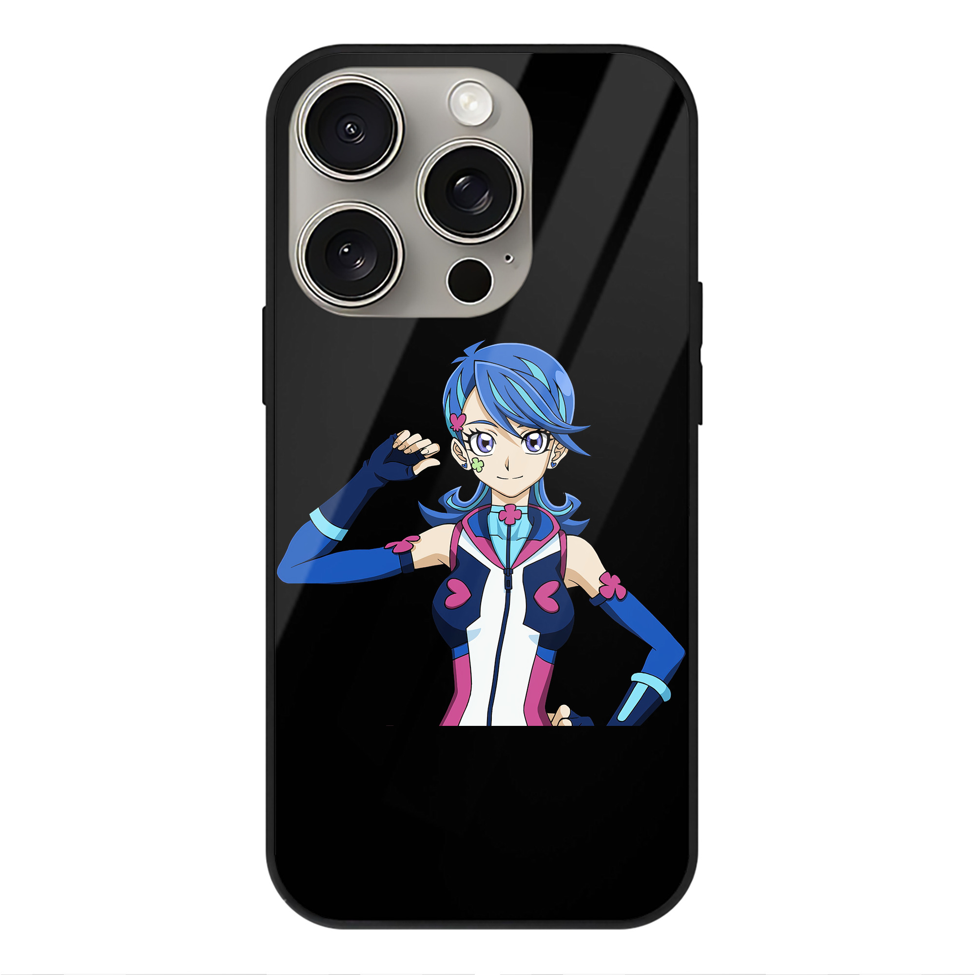 遊☆戯☆王 Yu-Gi-Oh! 【iPhone15Pro対応】スマホケース 耐衝撃＆黄変防止 背面ガラス